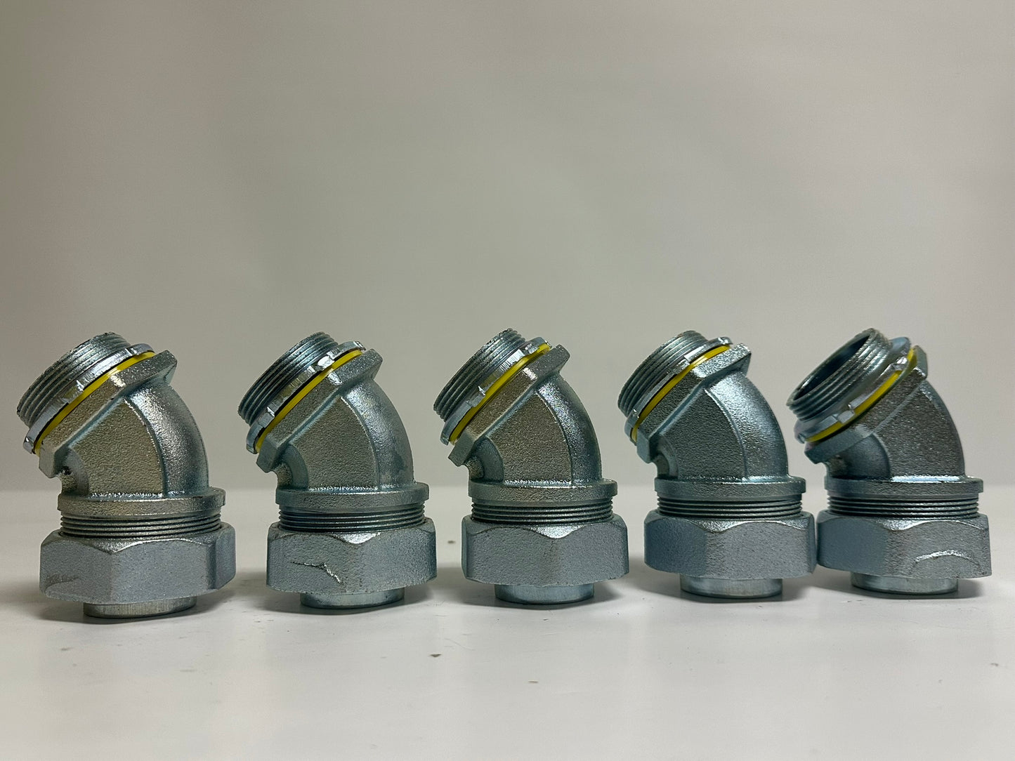 5 PK RACO 3446 Liquidtight Connector – 1/2 in., Straight, Zinc Die-Cast