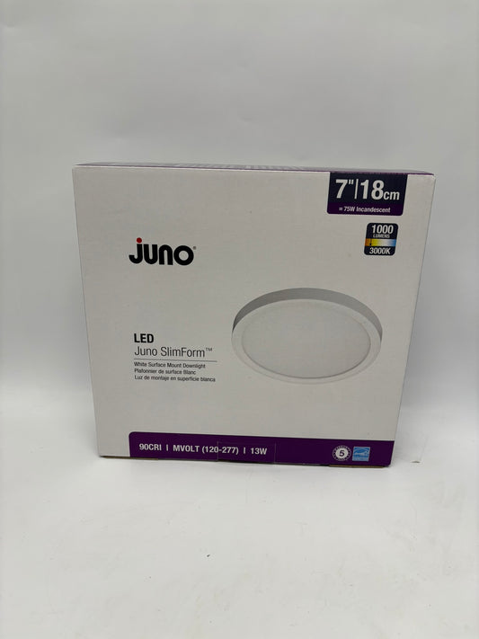 Juno SlimForm™ Round 7″ JSF Downlight (model JSF 7IN 10LM 30K)