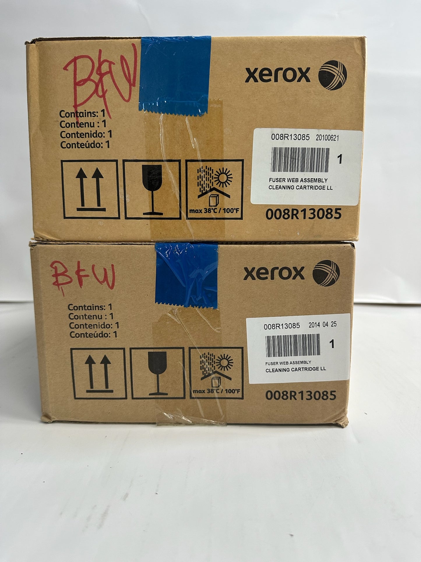 2 Genuine Xerox 4110,4112,4127 Fuser Web Assembly Cleaning Cartridge 008R13085