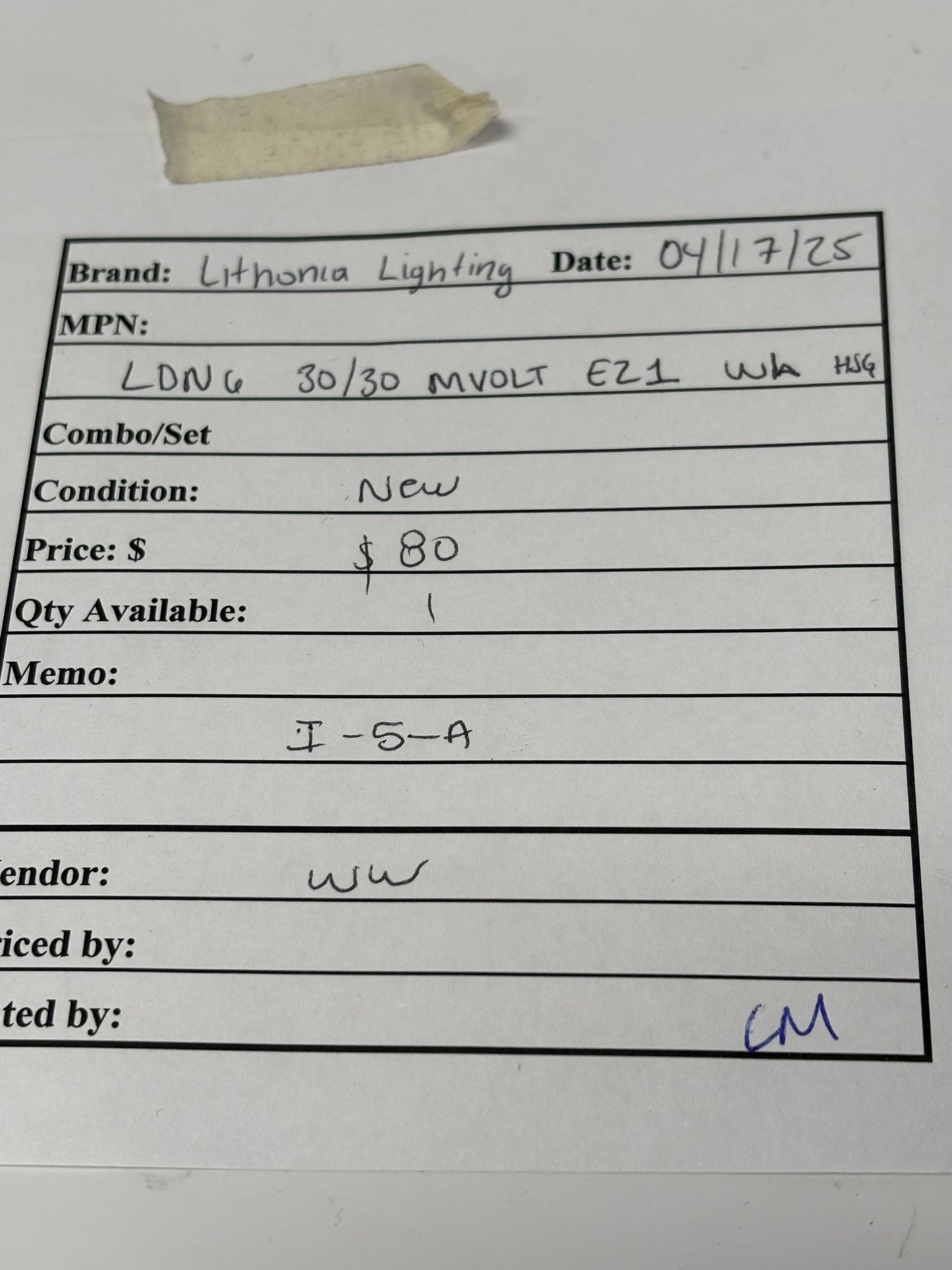 Lithonia Lighting LDN6 30/30 MVOLT EZ1 WL 40W LED Power Supply Constant Current 0-10V Dimmable