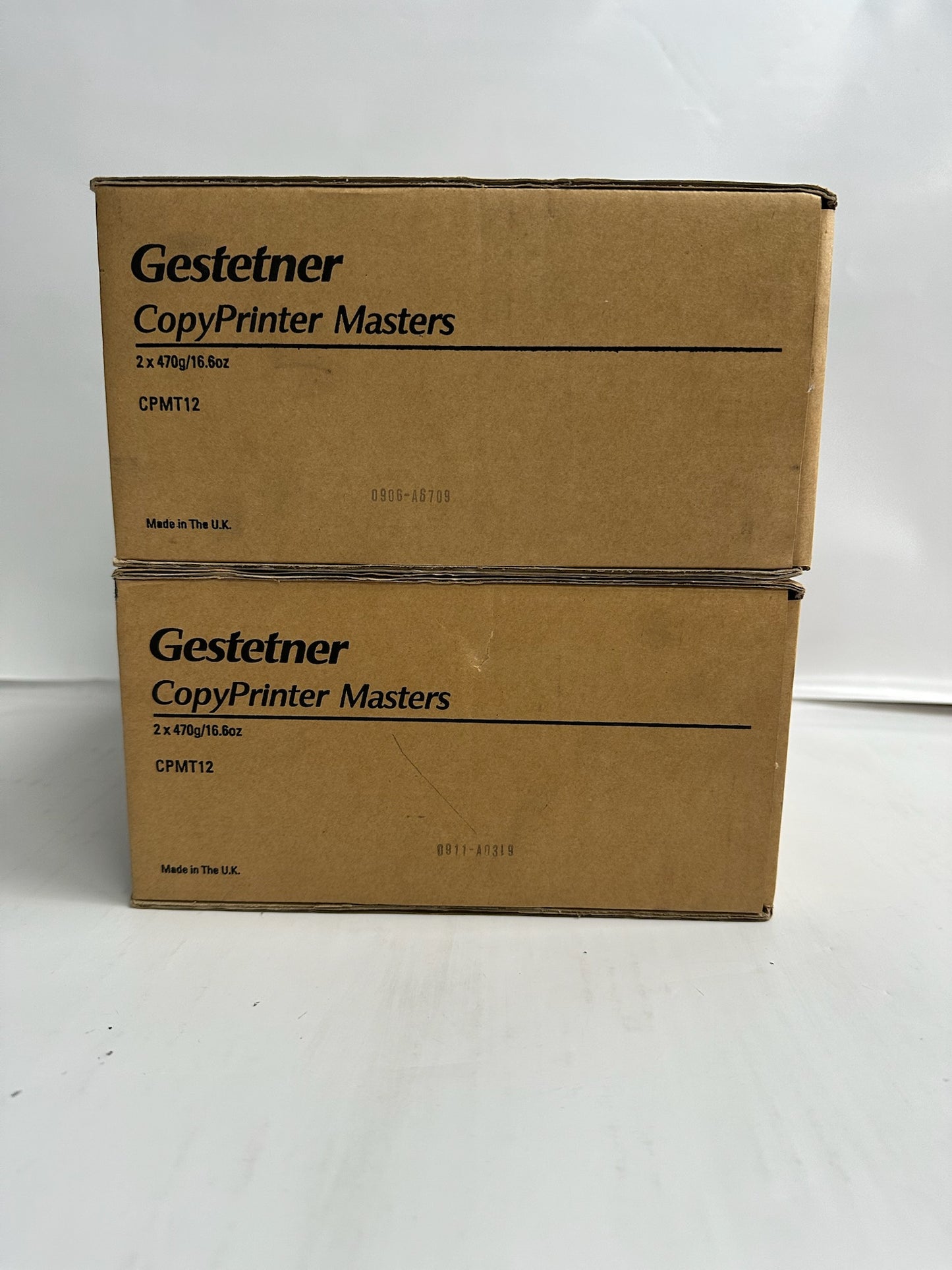 2 Open OEM Gestetner 5306L,CP5000 Master Rolls CPMT12, 893024 (4 rolls in total)