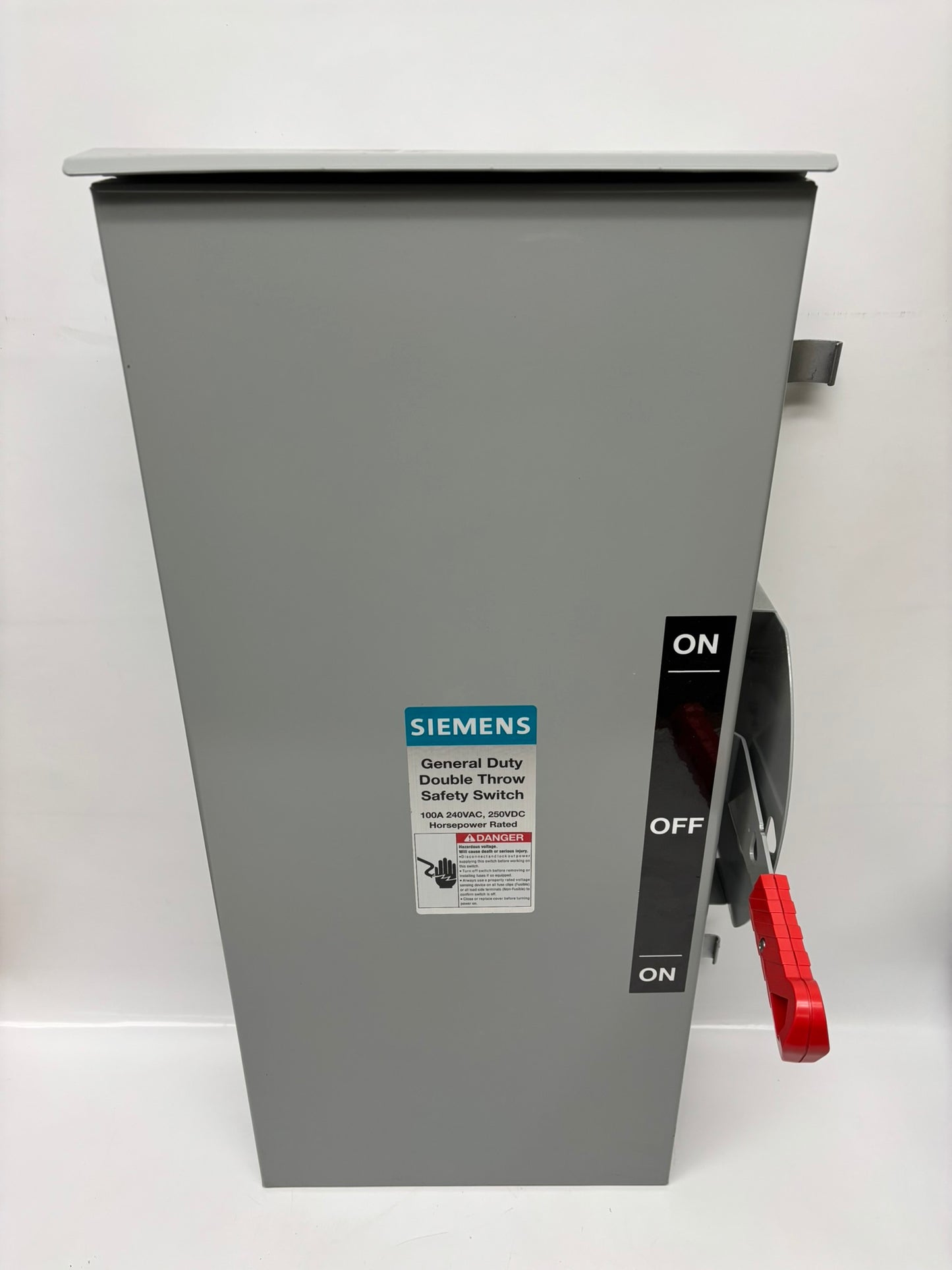 Siemens DTGNF223R Non-Fusible General Duty Double Throw Safety Switch Rainproof 240V 100 AMP Type VB2