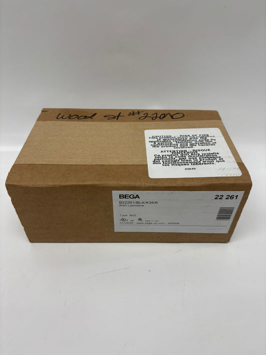 BEGA B22261/BLK/K35/6 Wall Luminare Type M20
