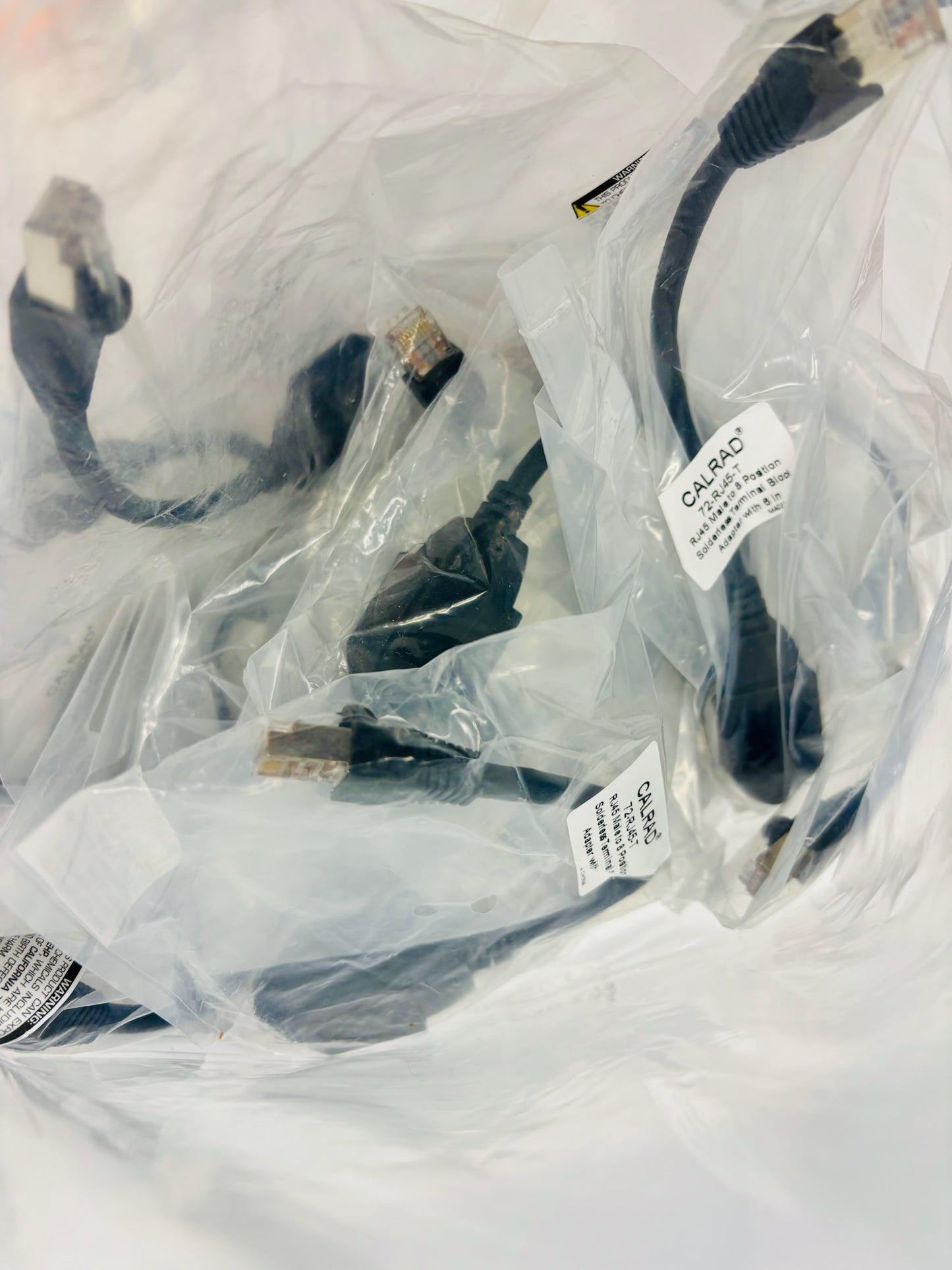 19Pk Calrad 72-RJ45-T RJ45 Male to 8-Position Terminal Block Adapter