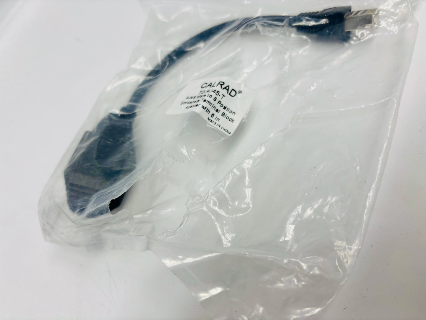 19Pk Calrad 72-RJ45-T RJ45 Male to 8-Position Terminal Block Adapter