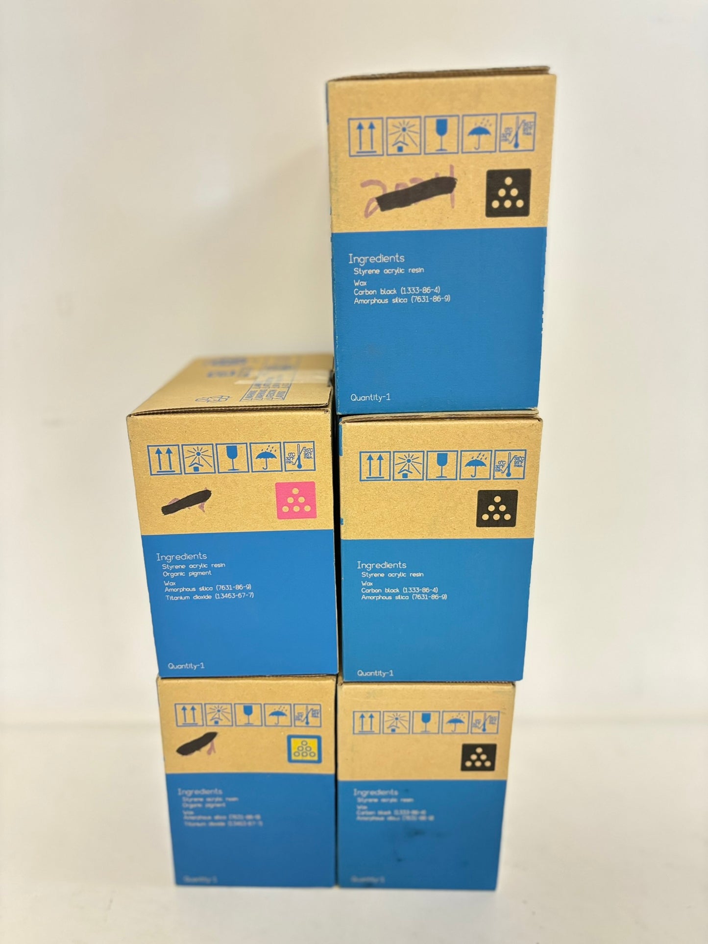 5 OEM Konica Minolta BH C35,C35P TNP22 MYKKK Toner Cart. A0X5332,A0X5232,A0X5132