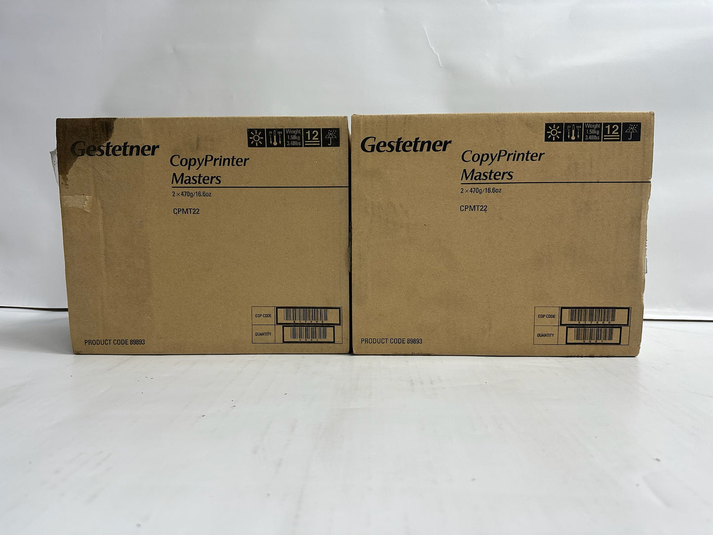 2 New Genuine Gestetner CP-5306,CP-5306L,CP-5308L Master Rolls CPMT22, 89893