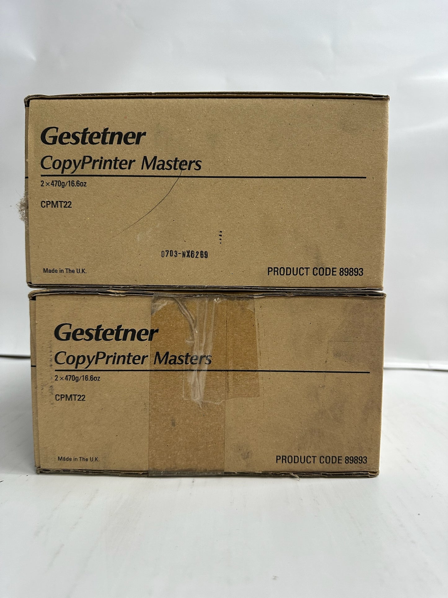 2 New Genuine Gestetner CP-5306,CP-5306L,CP-5308L Master Rolls CPMT22, 89893