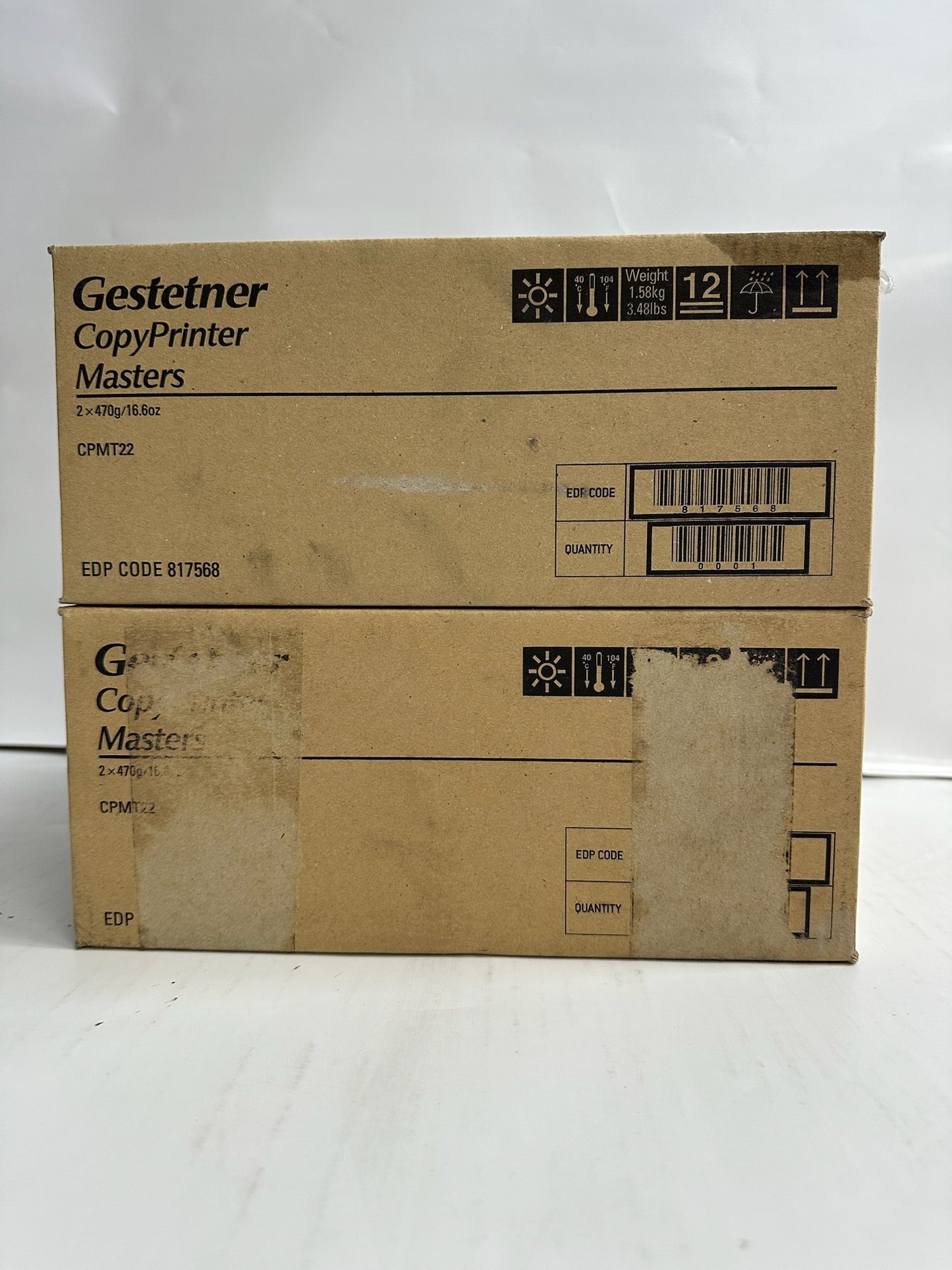 2 New Genuine Gestetner CP-5306,CP-5306L,CP-5308L Master Rolls CPMT22, 89893