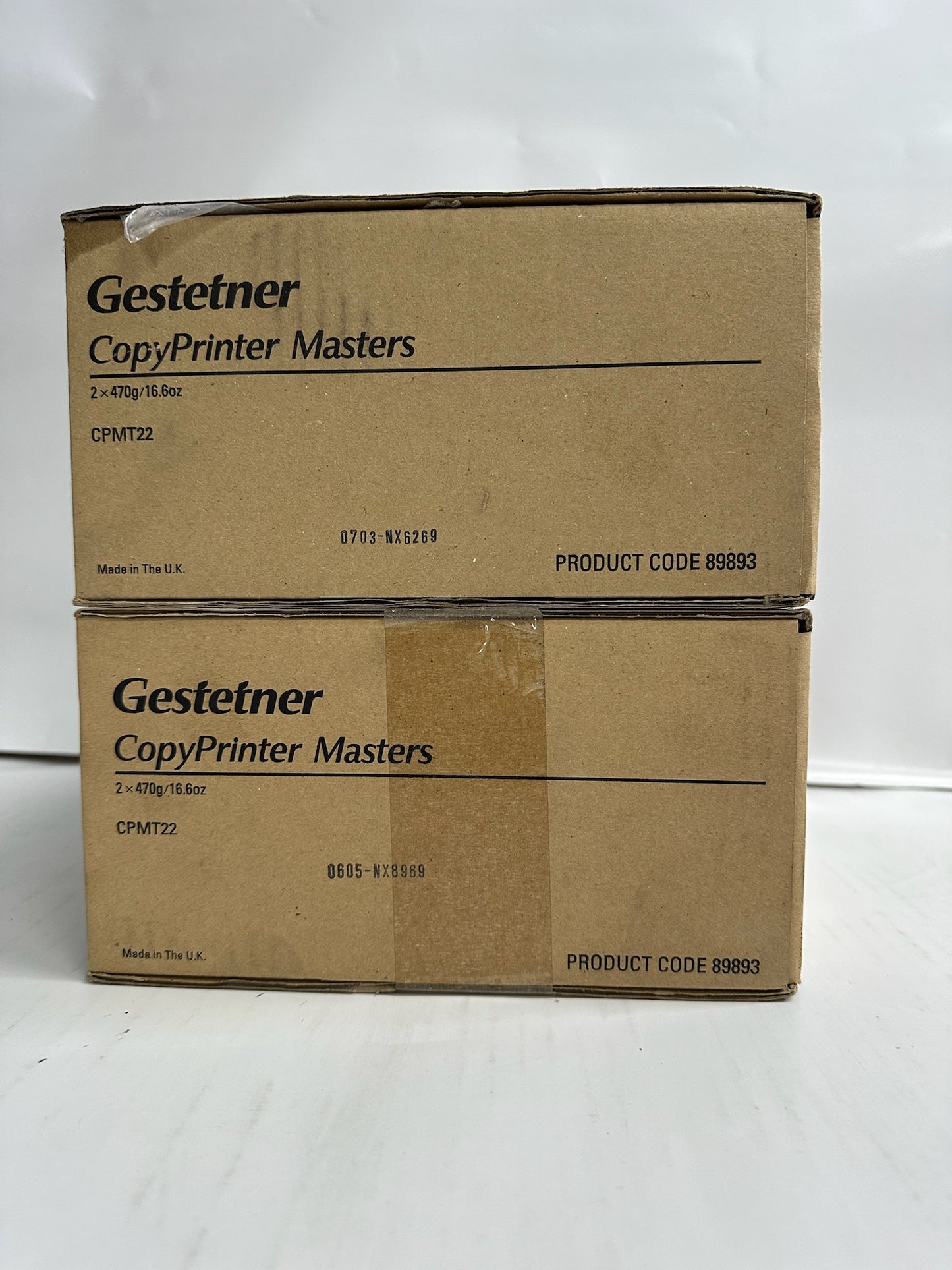 2 New Genuine Gestetner CP-5306,CP-5306L,CP-5308L Master Rolls CPMT22, 89893