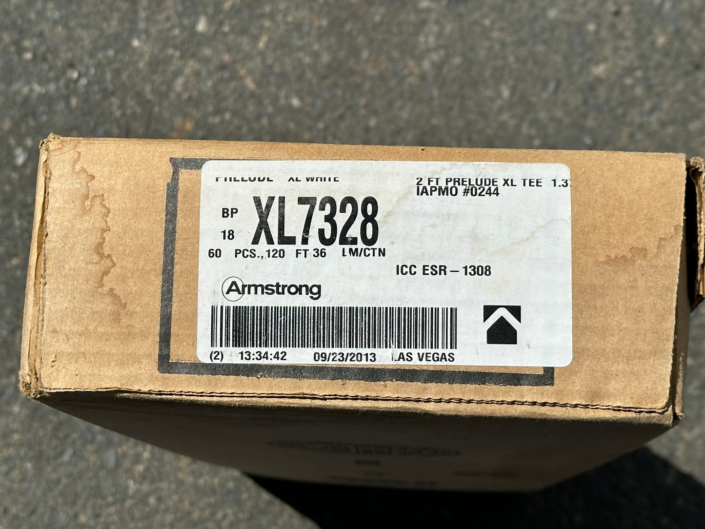 60 PC Armstrong XL7328 – 2' Cross Tee for 15/16" Prelude Ceiling Grid
