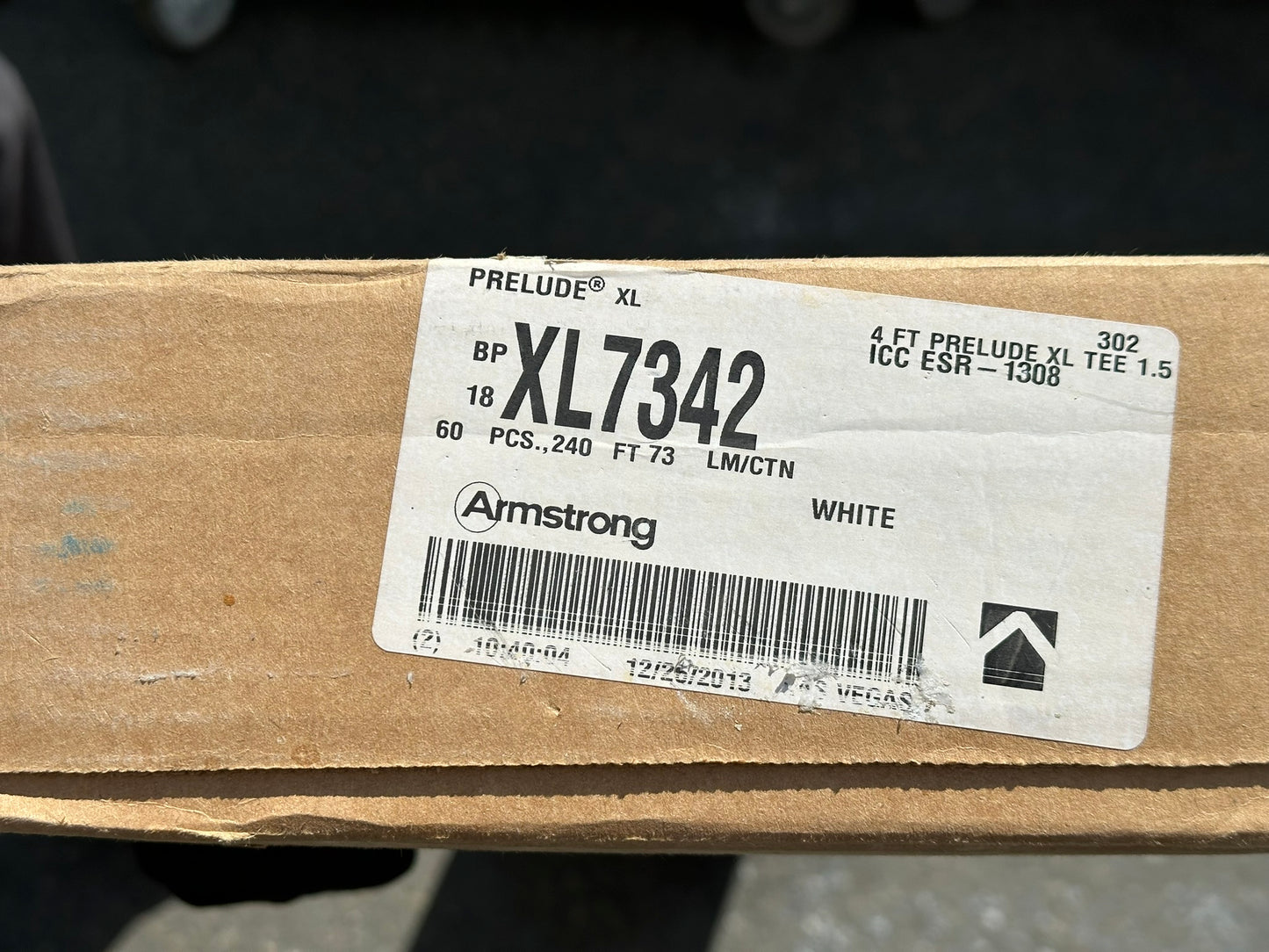 60 PC WHITE Armstrong XL7342 – 4' Cross Tee for 15/16" Prelude Ceiling Grid