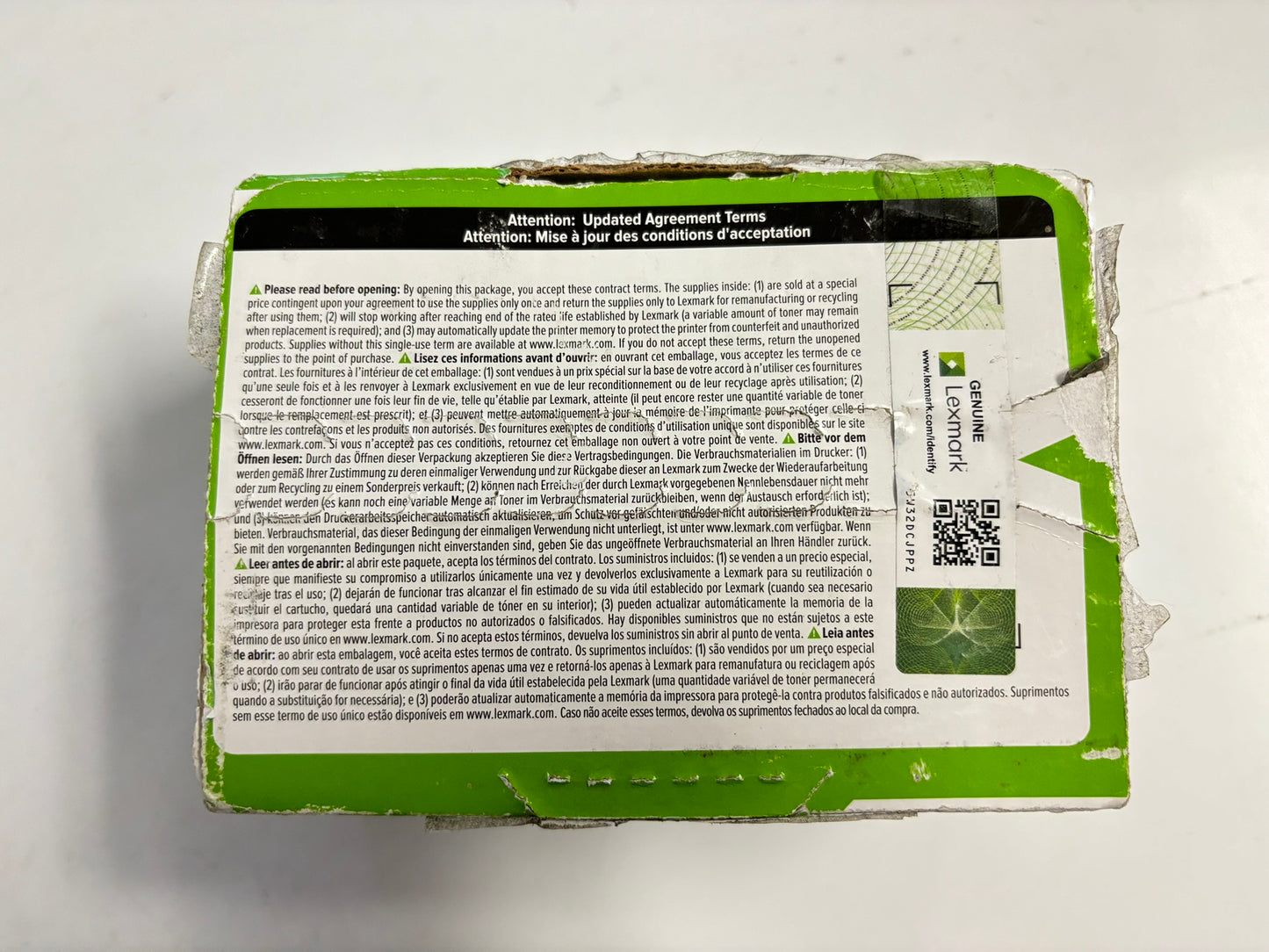 New OEM Lexmark C2240, XC2235 Yellow Toner Cartridge 24B7156 Same Day Shipping