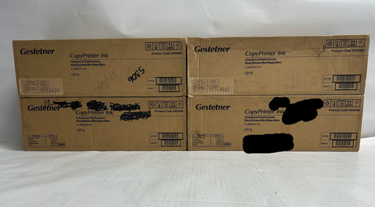 4 Genuine Gestetner CP 5490 Black Inks CPI6, 2420306, 893059 (20 inks in total)