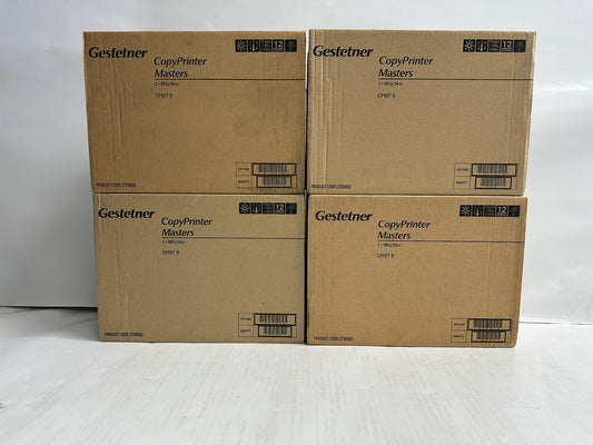 4 Gestetner 5315,5320,5325 CopyPrinter Masters CPMT9, 817510 (8 rolls in total)