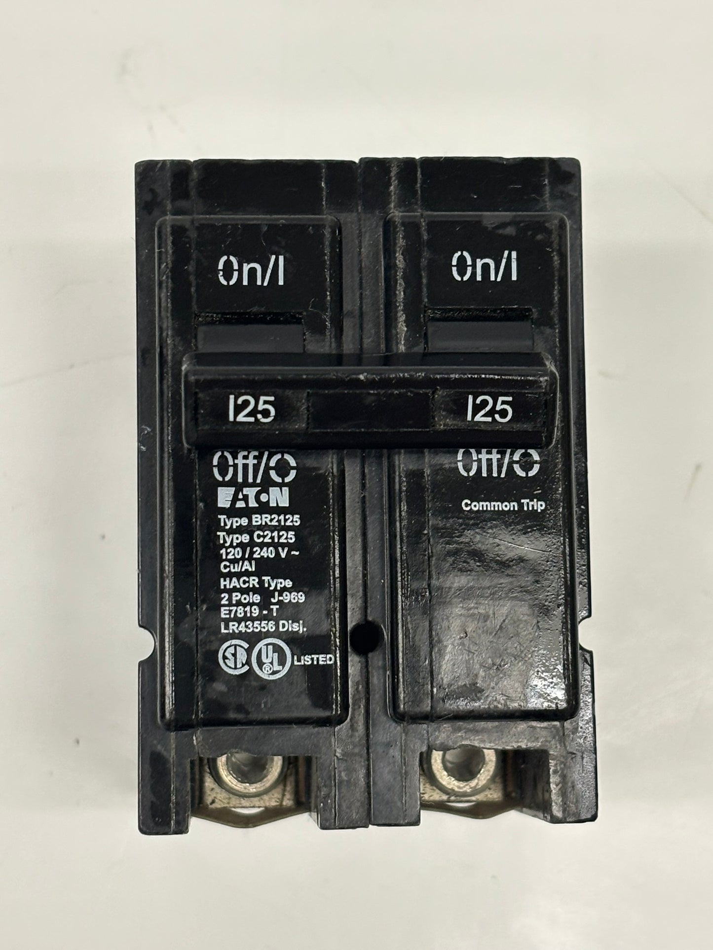 BR2125 - Eaton Plug-In 240V 125A 2 pole circuit breaker 10kA@240V