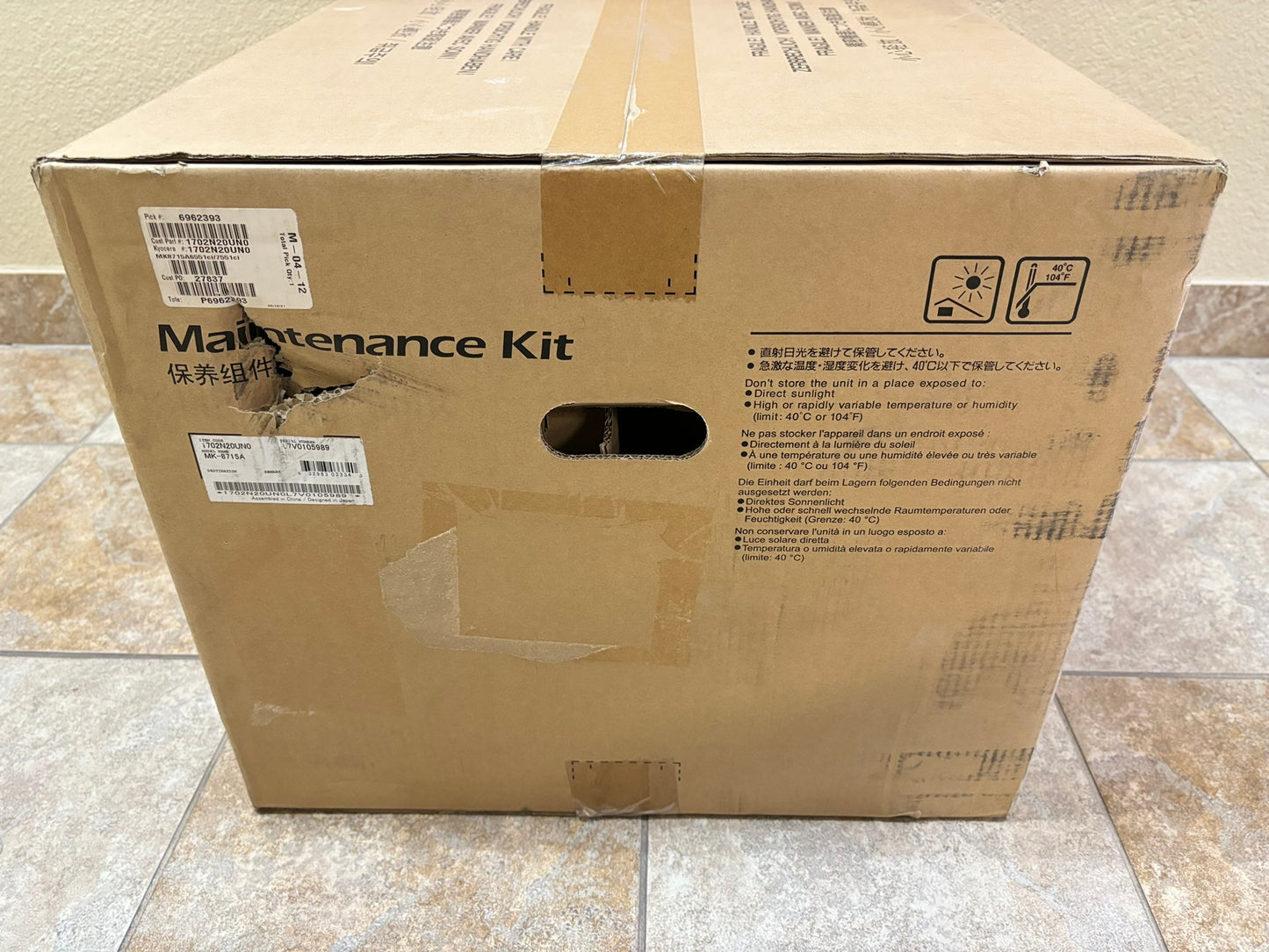 OEM Kyocera/Copystar TASKalfa CS6551ci,CS7551ci Maint Kit MK-8715A(1702N20UN0)