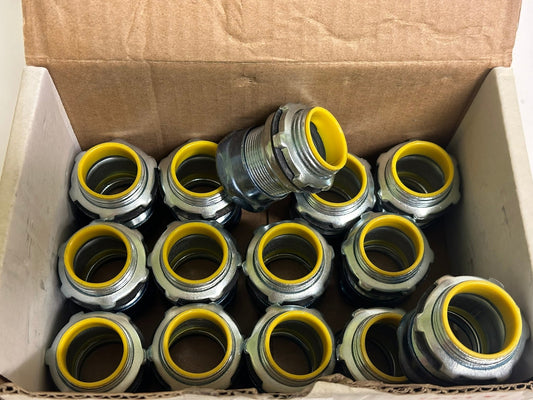 14 PK Arlington 822ART 1" EMT Compression Connector – Steel, Rain Tight & Concrete Tight