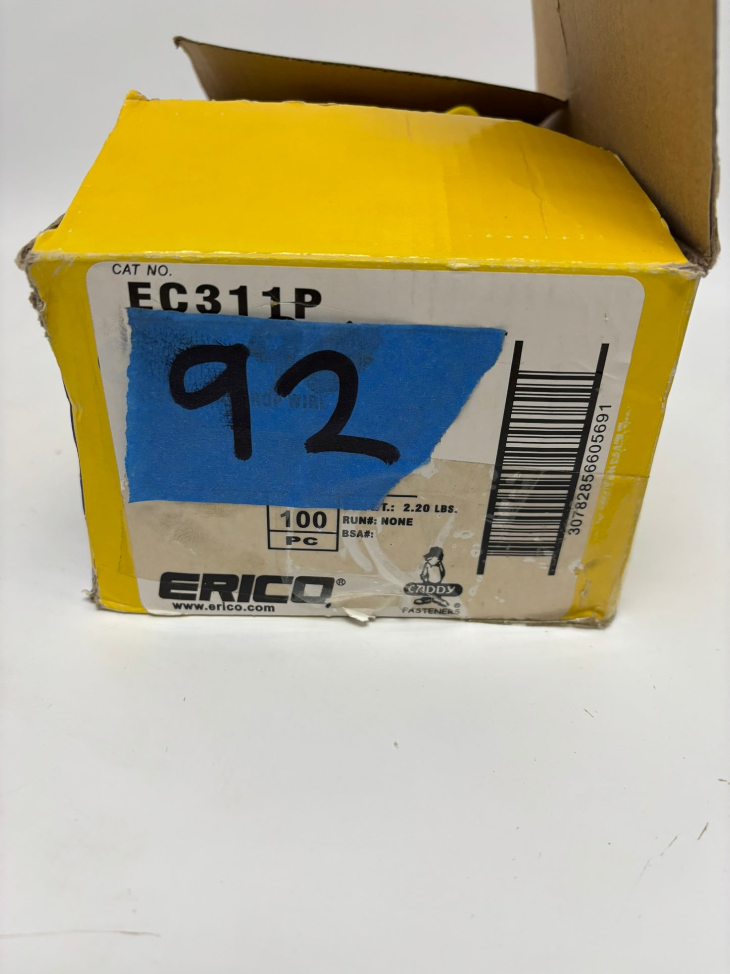 90 PACK Erico Caddy EC311P Plenum Rated Plastic Stabilizing Drop Wire 1/4-Inch hole