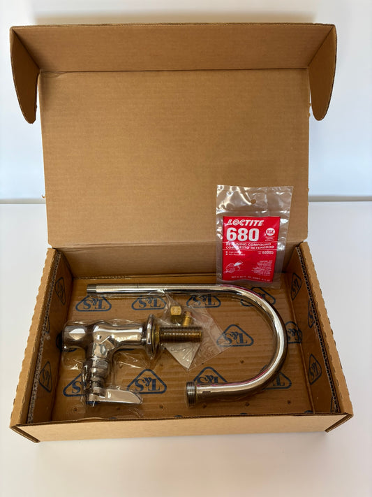 T&S B-0305-VR Modified Single Pantry Faucet Rigid Gooseneck Vandal Resistant