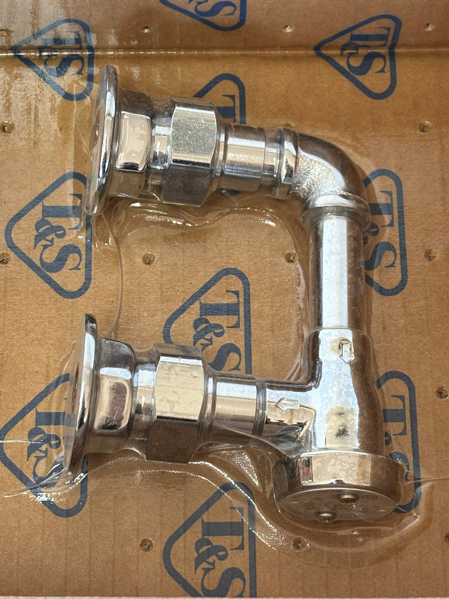 T&S B-0929 Atmospheric Vacuum Breaker 3/8" NPT Female Inlet and Outlet Polished Chrome Finish