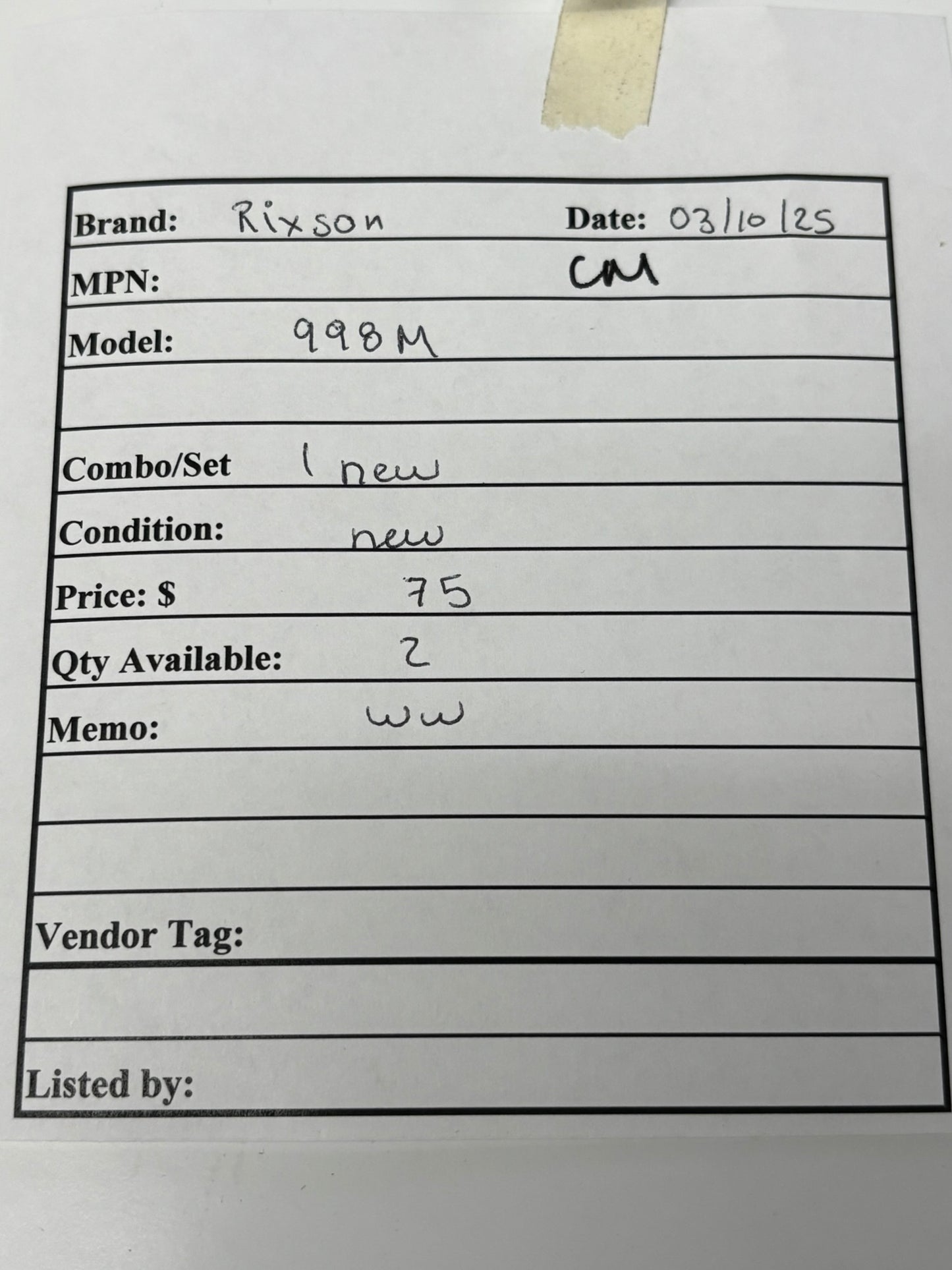 Rixson 998M Wall Mounted Electromagnetic Door Holder 998M-689