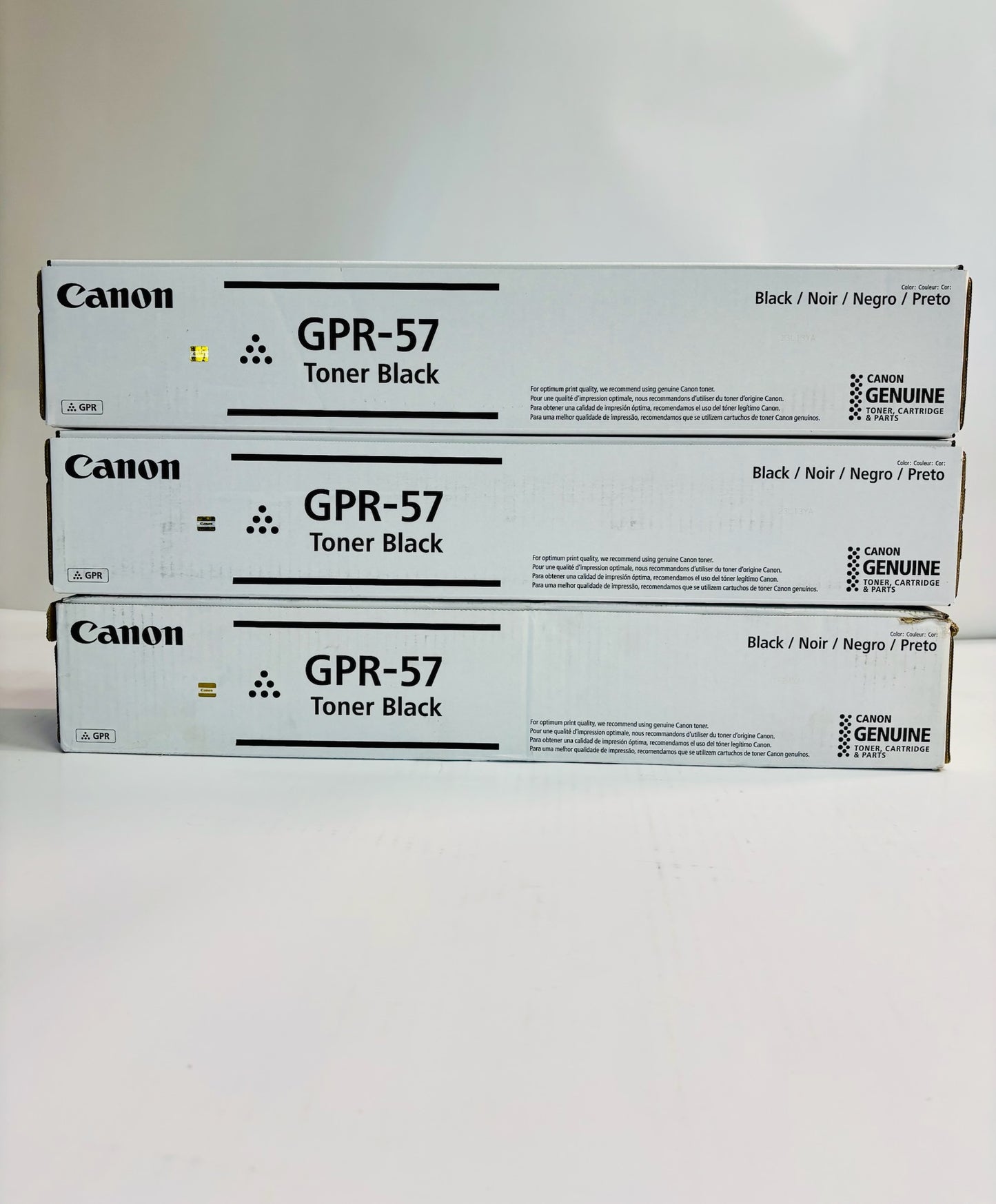 3 New Genuine Canon iR Advance  4525i,4525i II 4525i III Black Toners GPR-57, GPR57