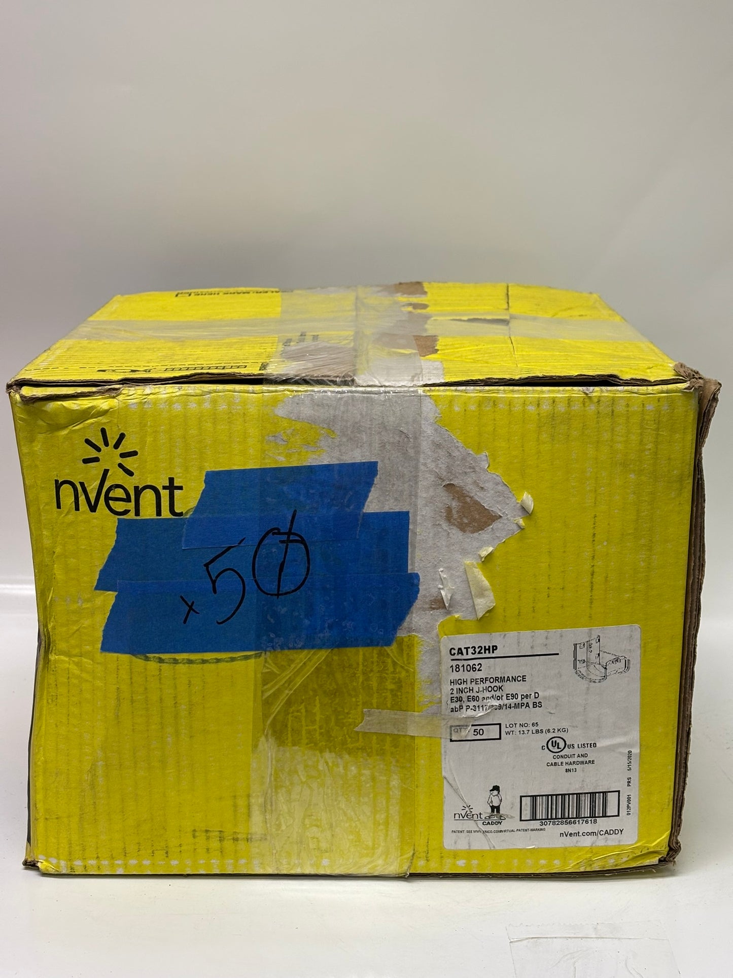 50-Pack NVENT Caddy CAT32HP 2" Cat5 Cable Clip