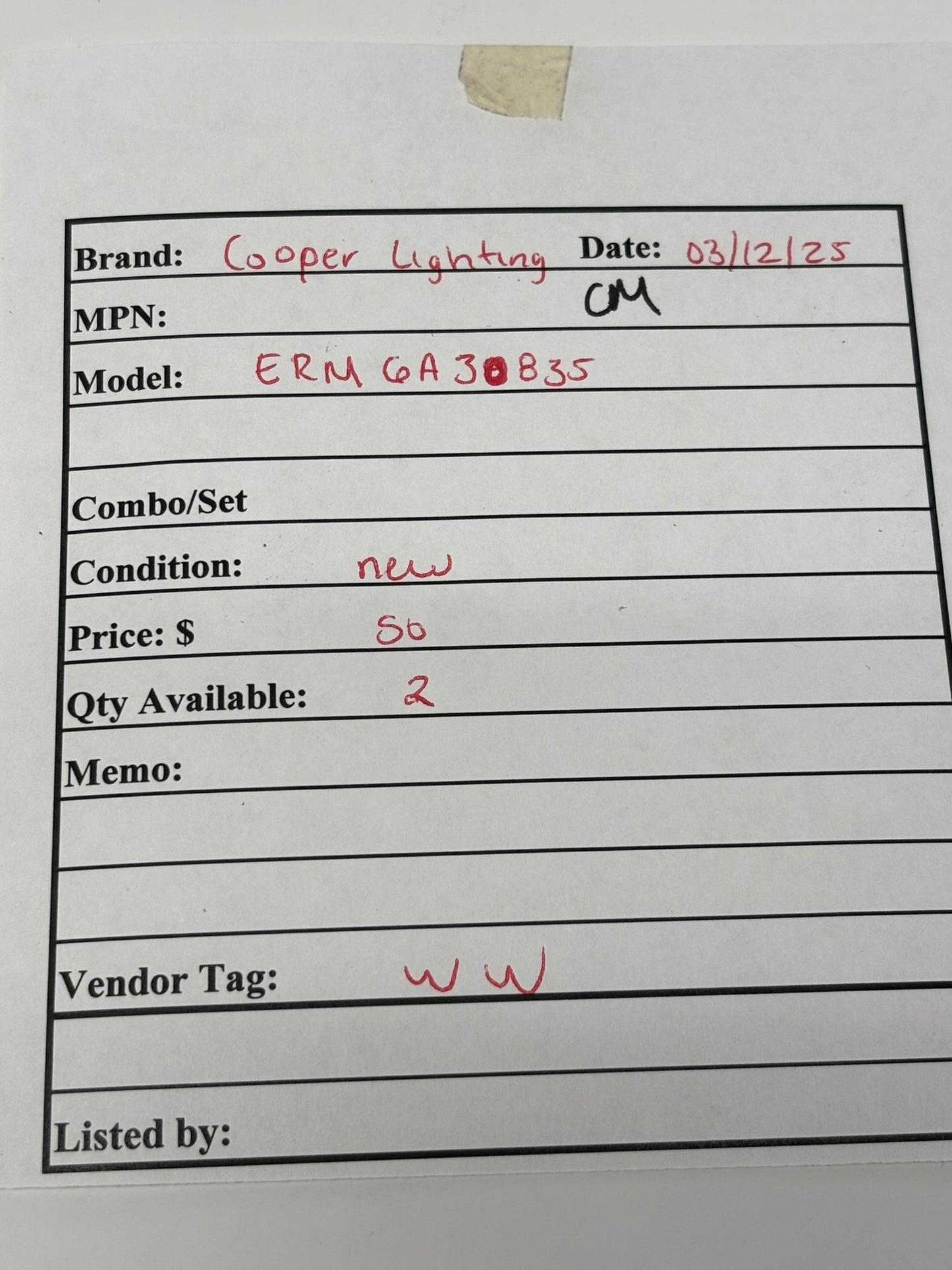 Cooper Lighting ERM6A30835 LED Recessed Downlight Module 6"