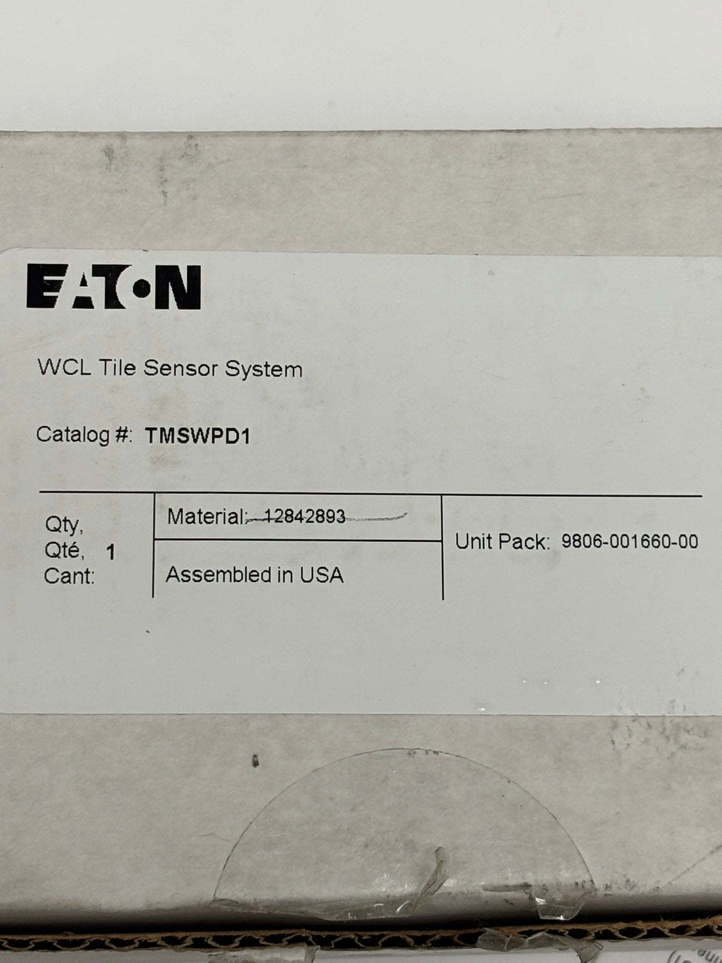 Eaton WCL Tile Sensor System TMSWPD1 WCL