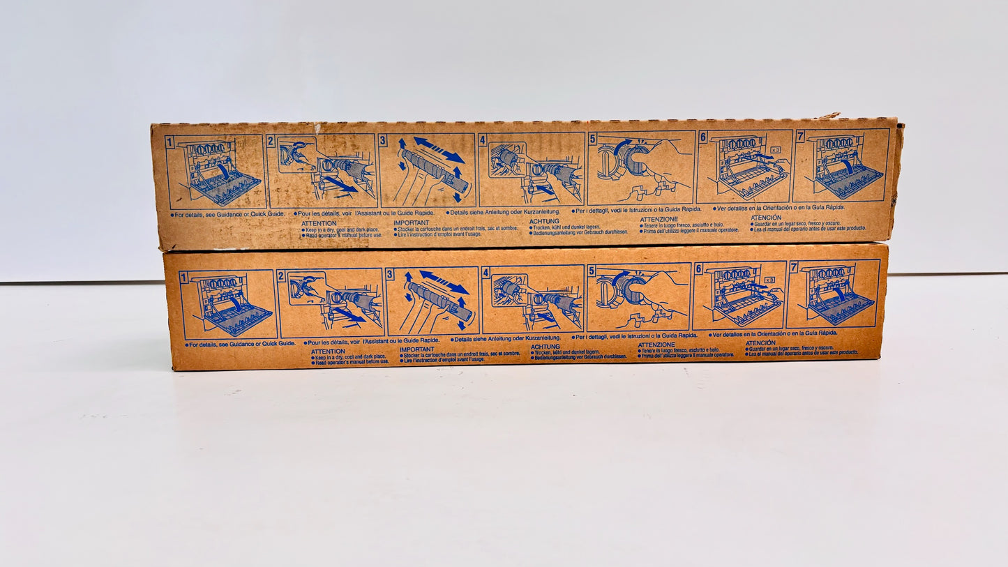 2 Genuine Konica Minolta C224, C284, C364e Cyan, Magenta Toners TN321