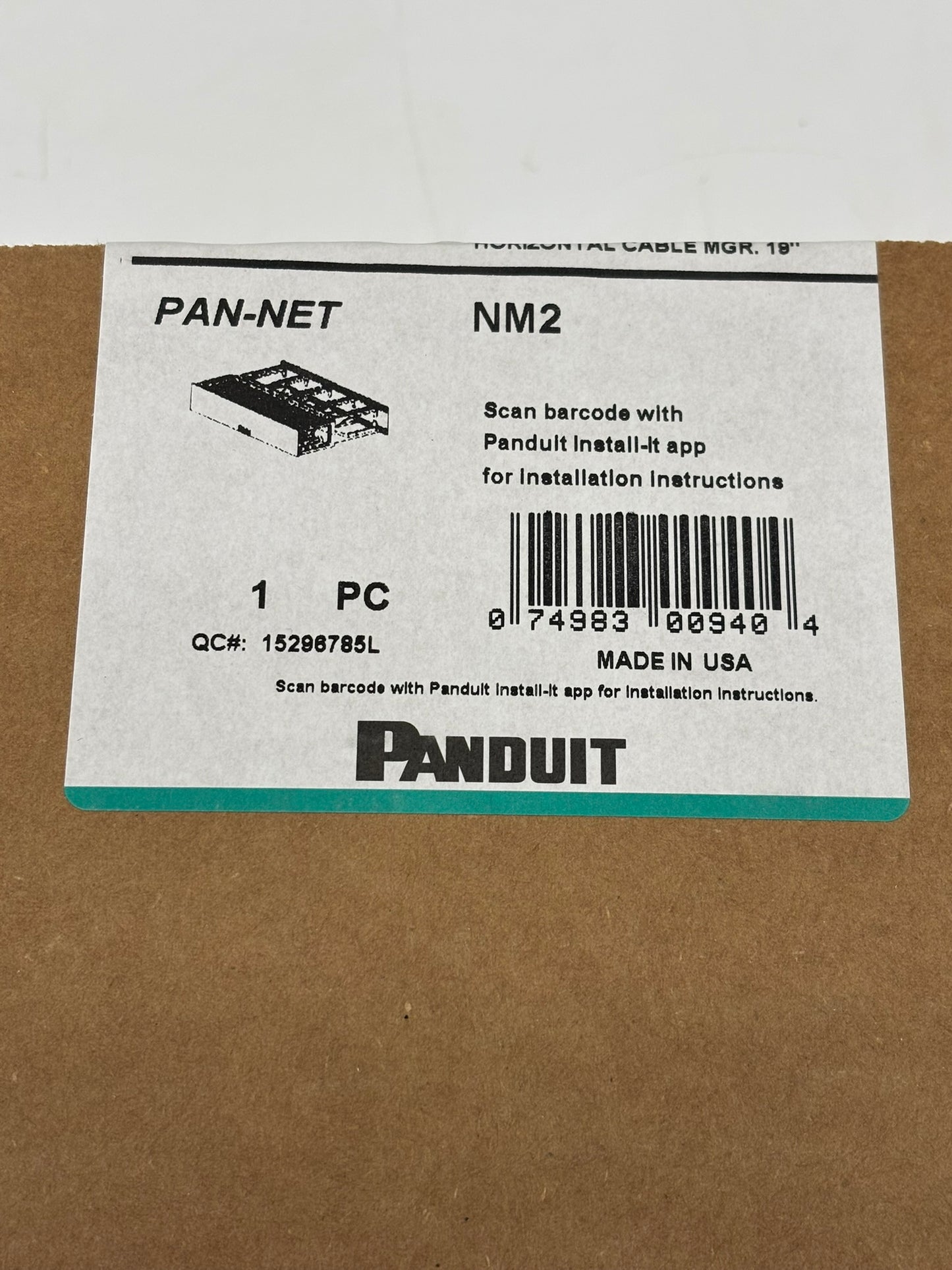 Panduit High Capacity Horizontal Cable Manager NM2