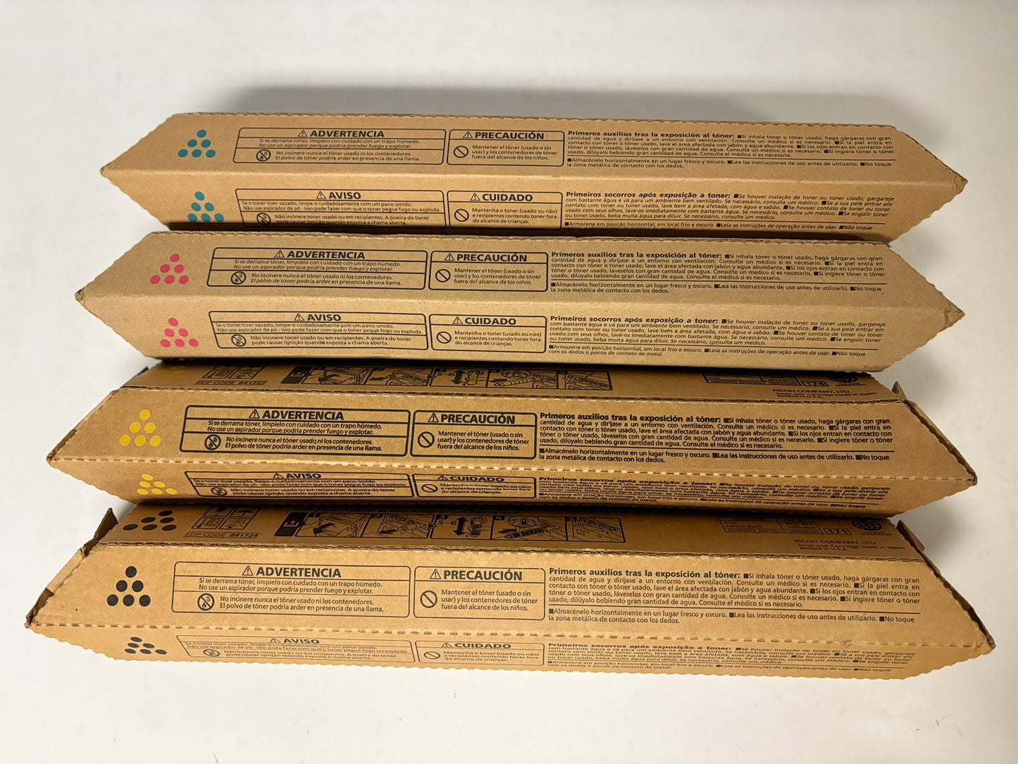 4 OEM Ricoh Aficio MP C300,MP C401,MP C401SR CMYK Toner 841725,26,27,24