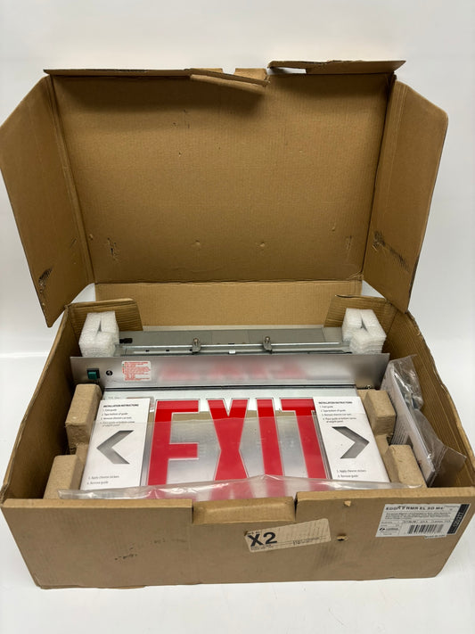 Lithonia Lighting EDGR 2 RMR EL M4 Recessed LED Edge-Lit Exit