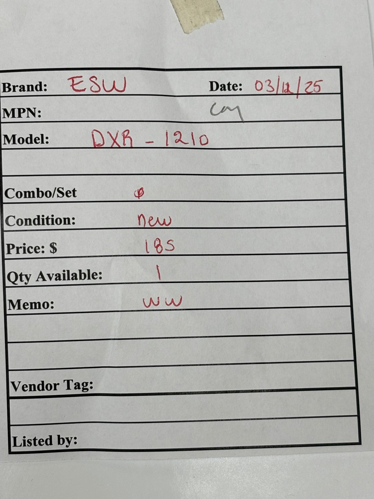 DXR1210 100 Watt 12V Heavy Duty Emergency Lighting Unit