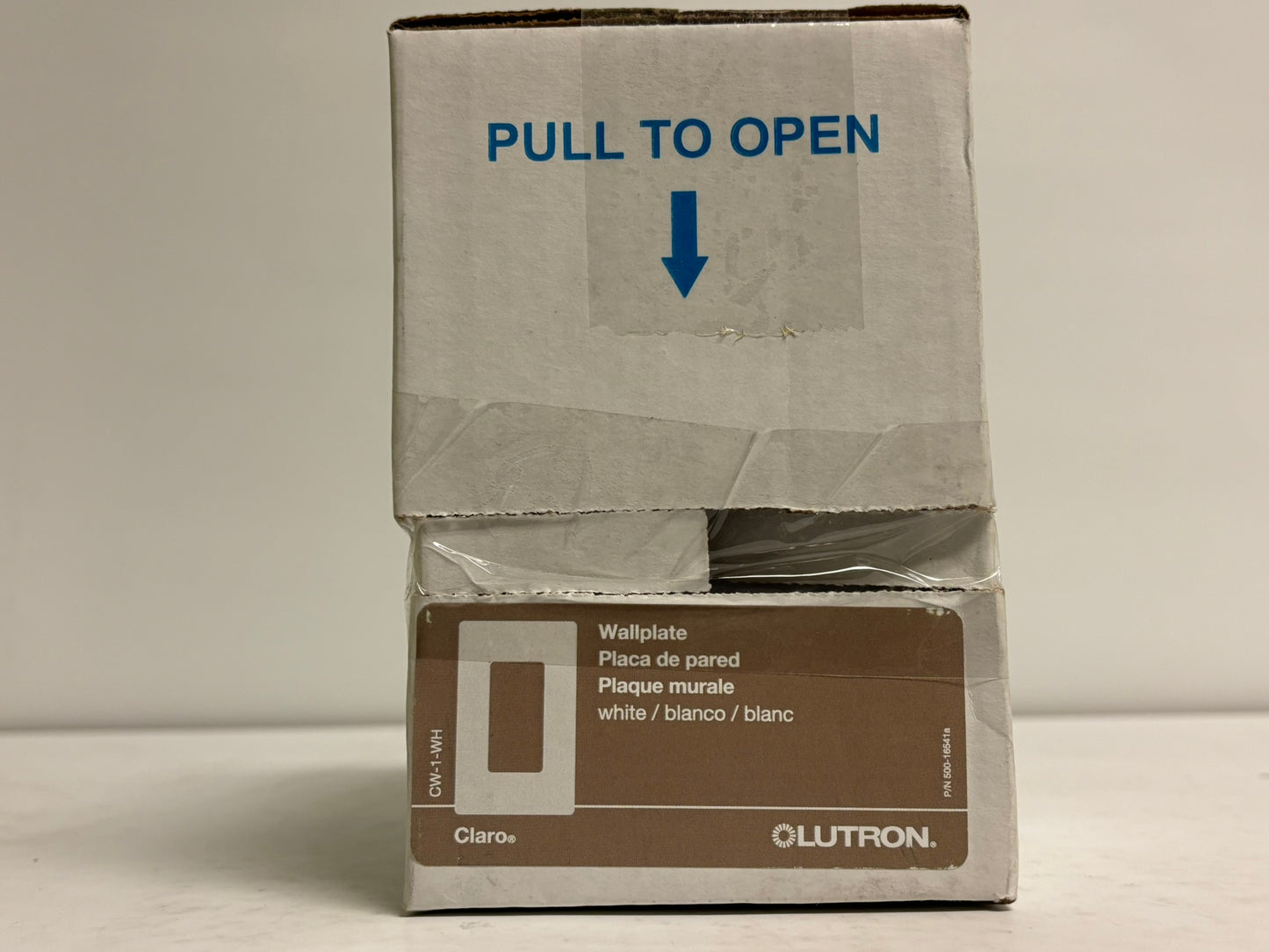 12 PK Lutron CW-1-WH Claro Screwless 1-Gang Wall Plate – Gloss White
