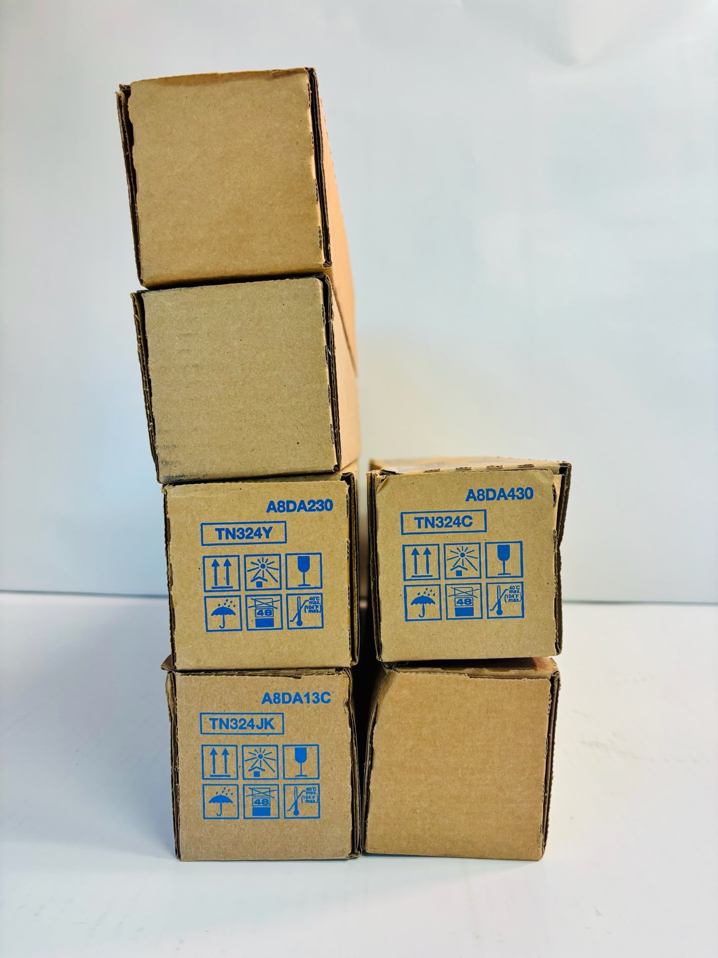 6 Genuine Konica Minolta Bizhub C258,C308,C368 CCMYYK Toners TN324