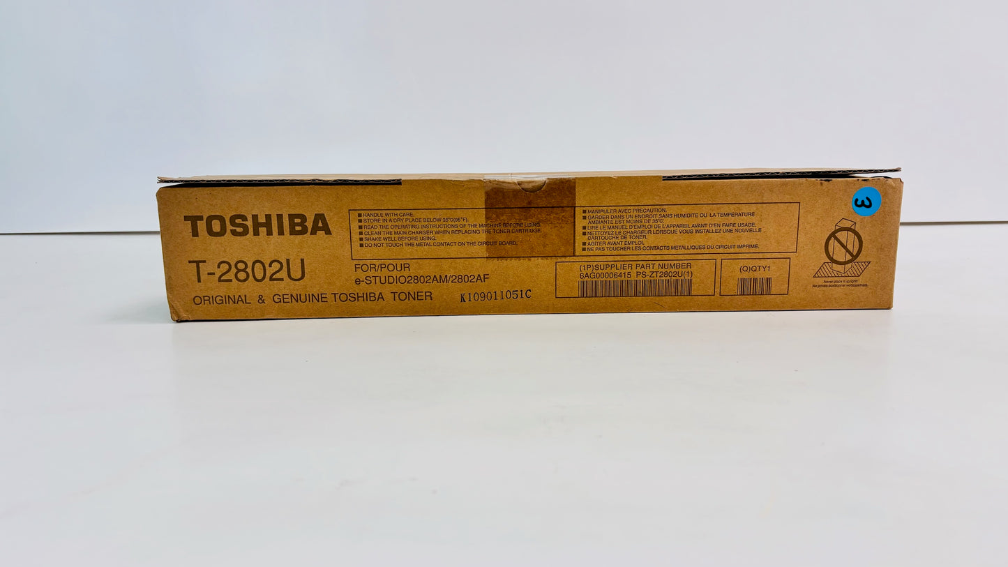 Genuine Toshiba e-STUDIO 2802AM,2802AF Black Toner T-2802U