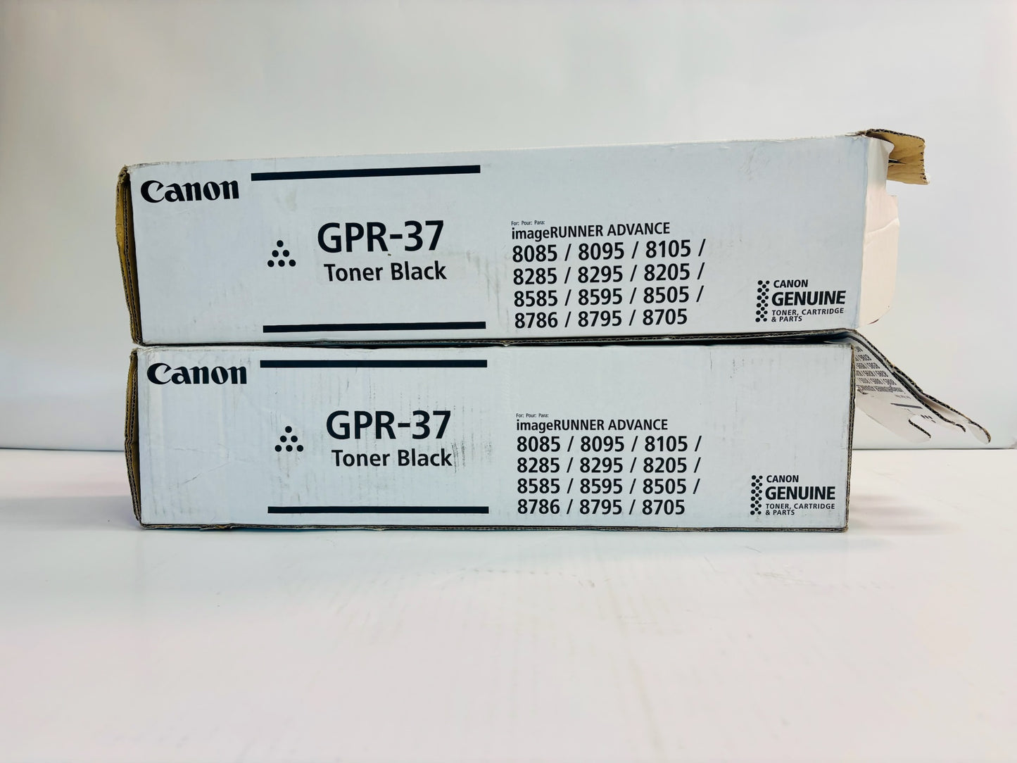 2 Open Genuine Canon iRA 8085,8095,8505,8285 Black Toners GPR-37, 3764B003AA