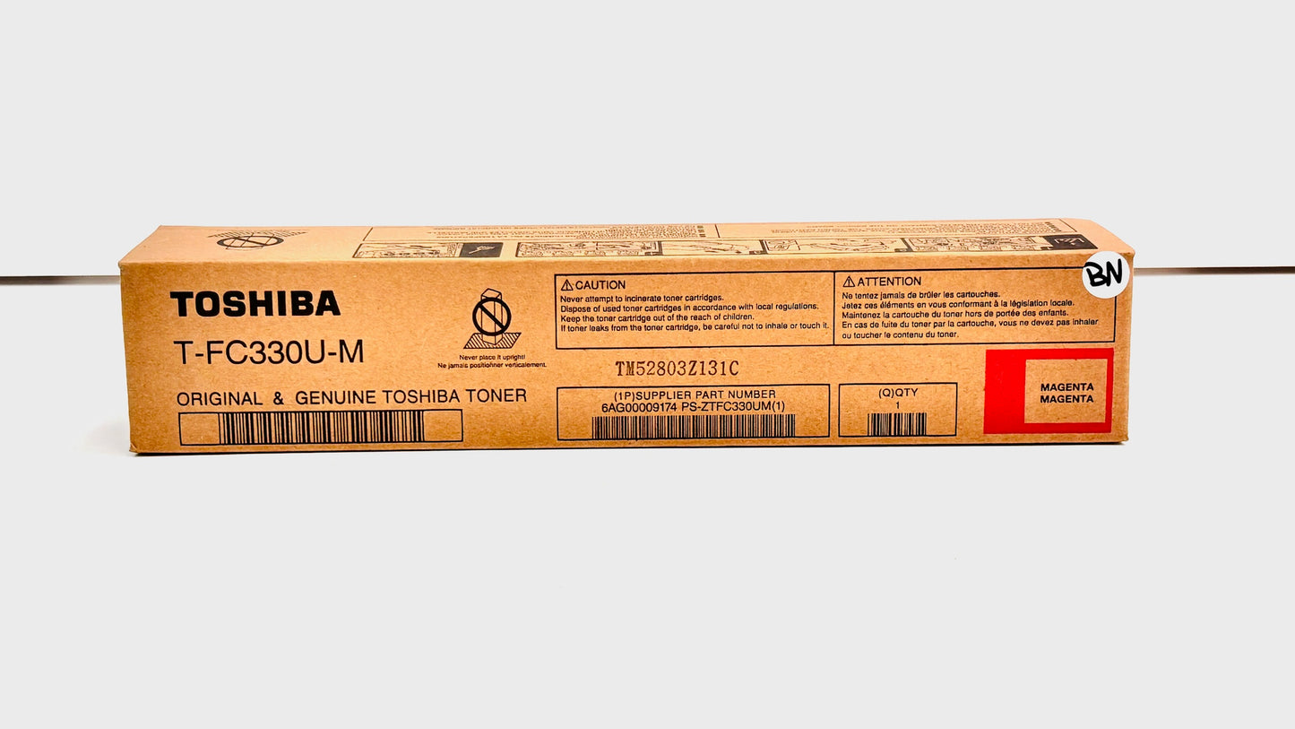 Open Genuine Toshiba e-STUDIO 330AC, 400AC Magenta Laser Toner T-FC330U-M