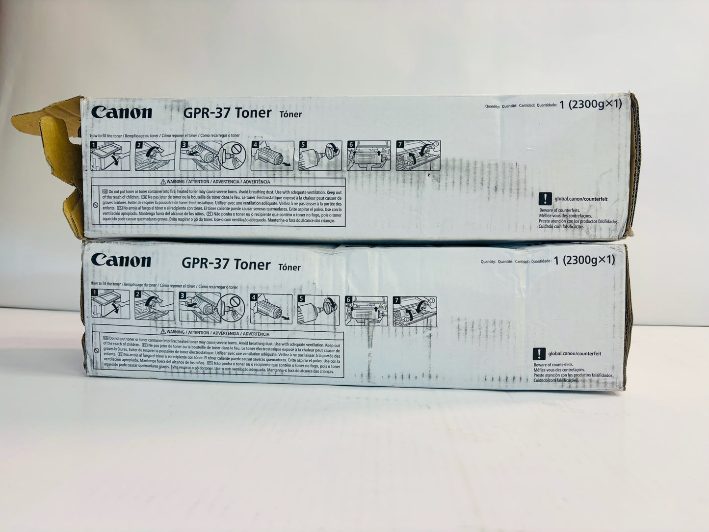 2 Open Genuine Canon iRA 8085,8095,8505,8285 Black Toners GPR-37, 3764B003AA