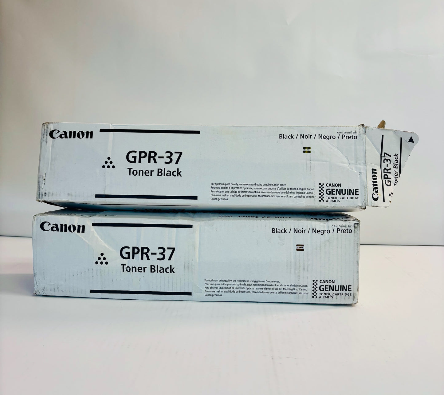 2 Open Genuine Canon iRA 8085,8095,8505,8285 Black Toners GPR-37, 3764B003AA