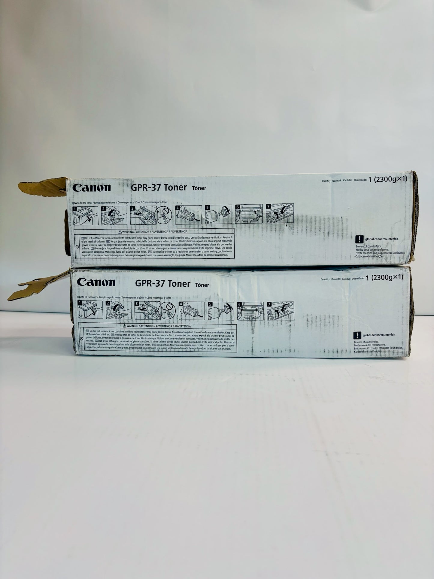 2 Open Genuine Canon iRA 8085,8095,8505,8285 Black Toners GPR-37, 3764B003AA