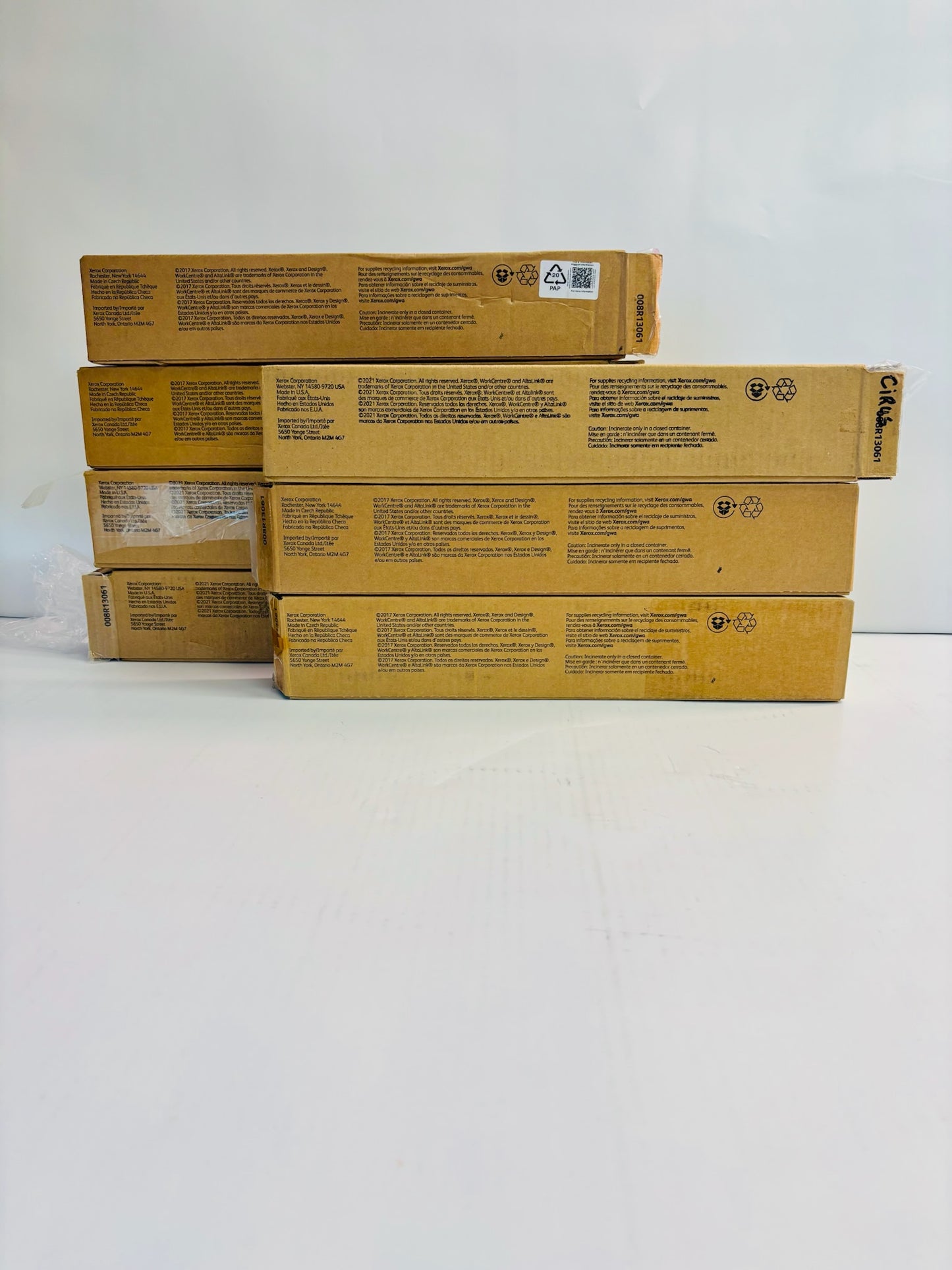 7 Open Genuine Xerox AltaLink C8030,C8035 Toner Waste Containers 008R13061