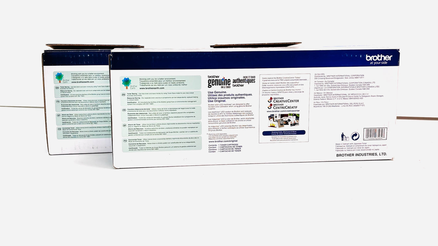 Open Genuine Brother 3150CDN,3170CDW Cyan & Black Toners TN-221C, TN-221BK