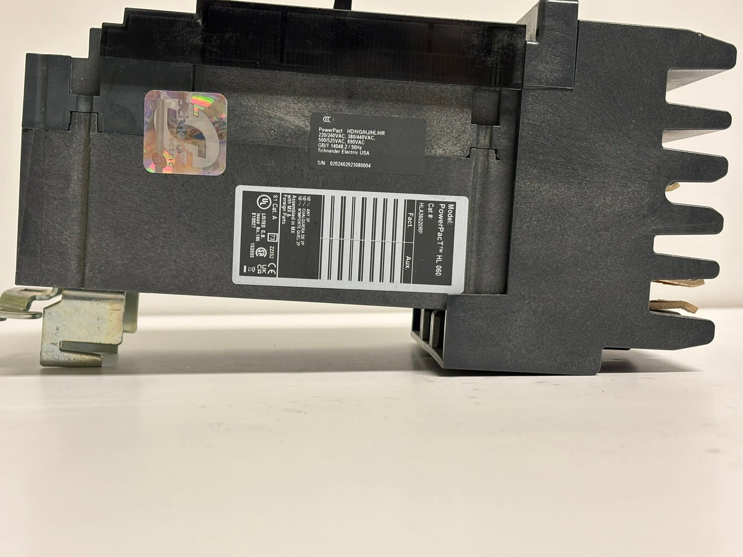 Square D HLA36020 – 20A 3-Pole PowerPact H Molded Case Circuit Breaker