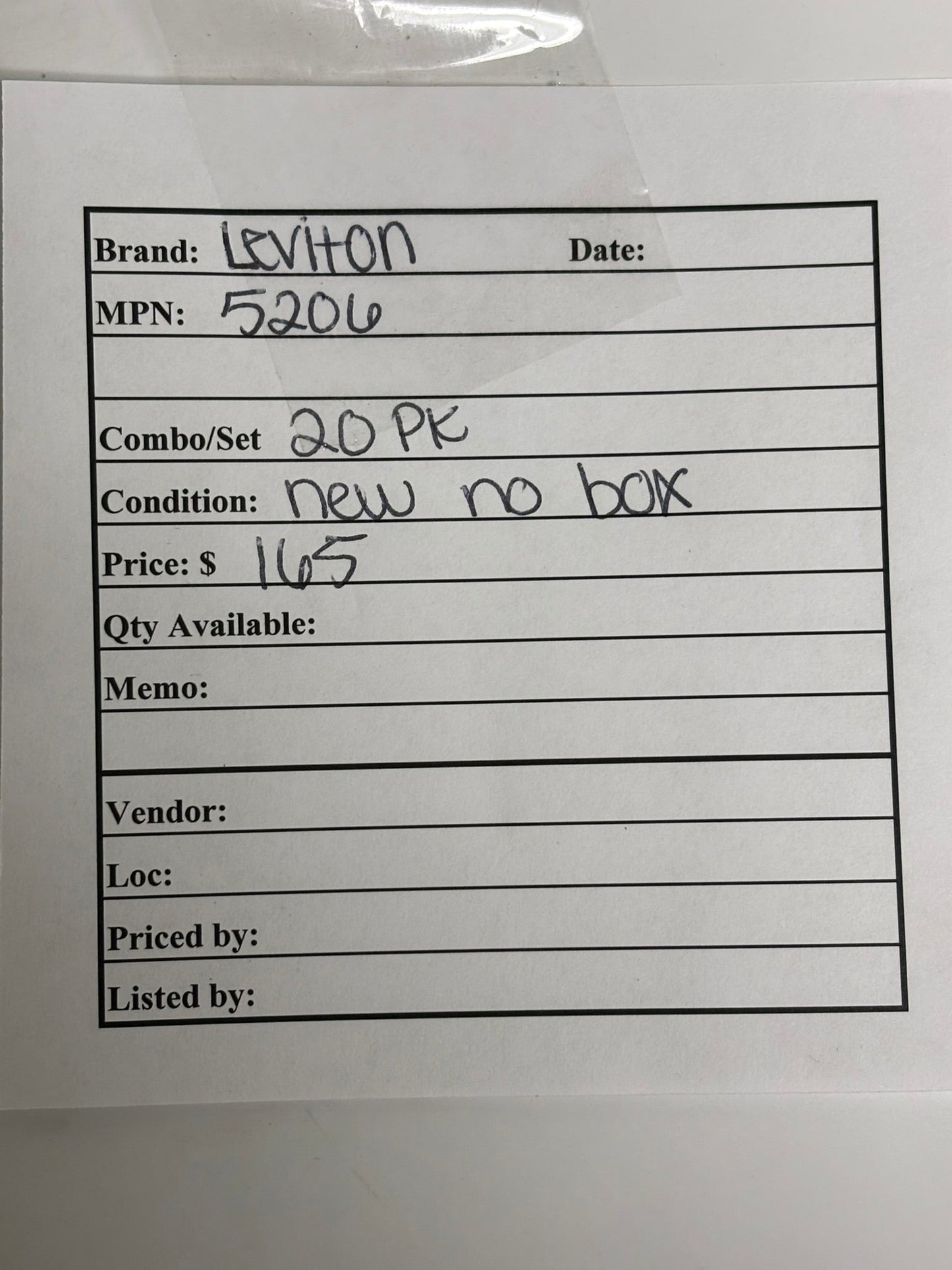 20 PK Leviton 5206-S10 50A 125/250V Flush Mount Receptacle – NEMA 10-50R