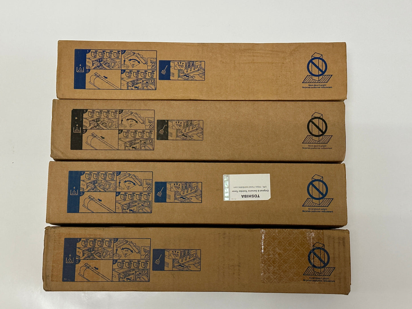 4 Genuine Toshiba eSTUDIO 2555C,3055C,C4555C,5055C T-FC50U CMYK Toner Cartridges