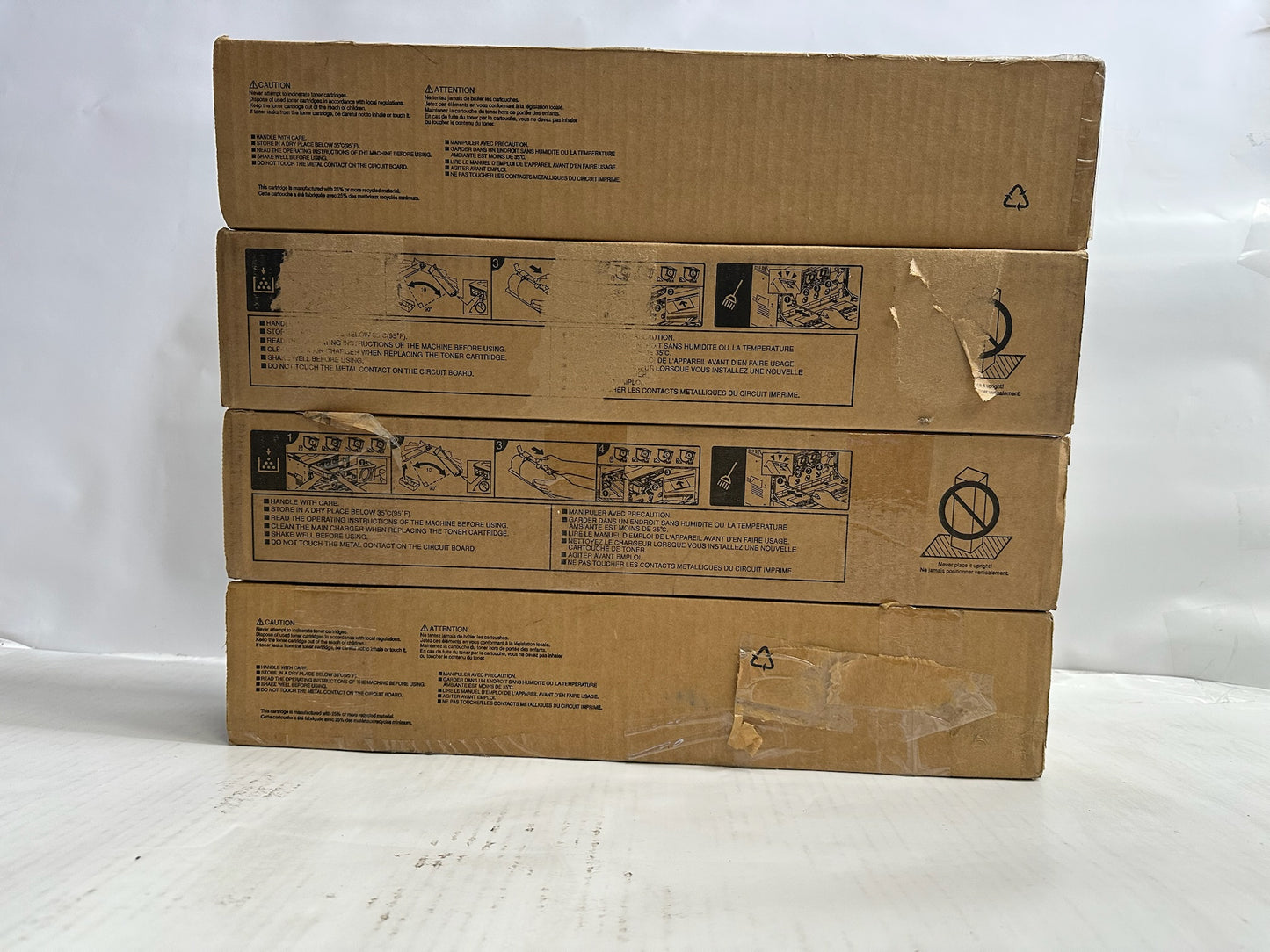 4 OEM Toshiba E Studio 2515AC,3015AC T-FC415U-M, T-FC415U-Y Mag. & Yellow Toners