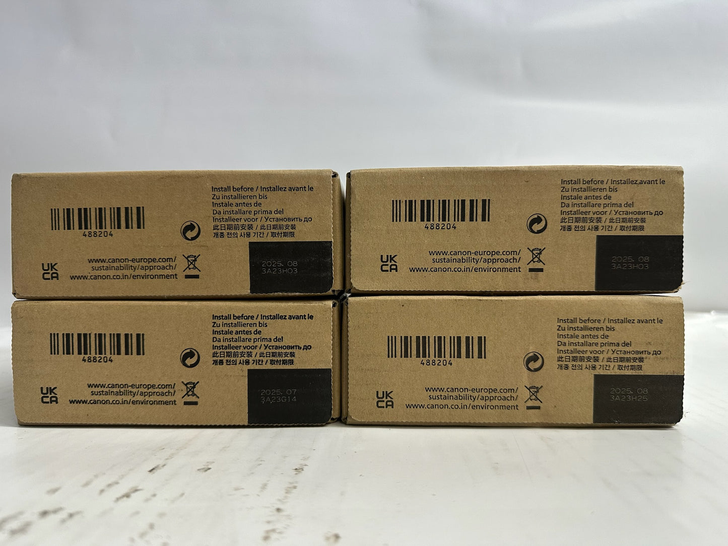 4 Genuine Canon imagePROGRAF TX-2000,TX-3000 CMYBK Inks PFI-310(Exp: 07/08,2025)